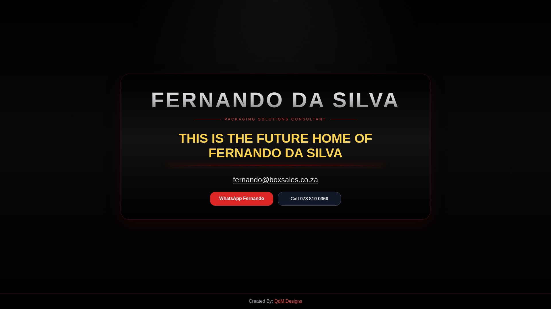 website screenshot of https://boxsales.co.za