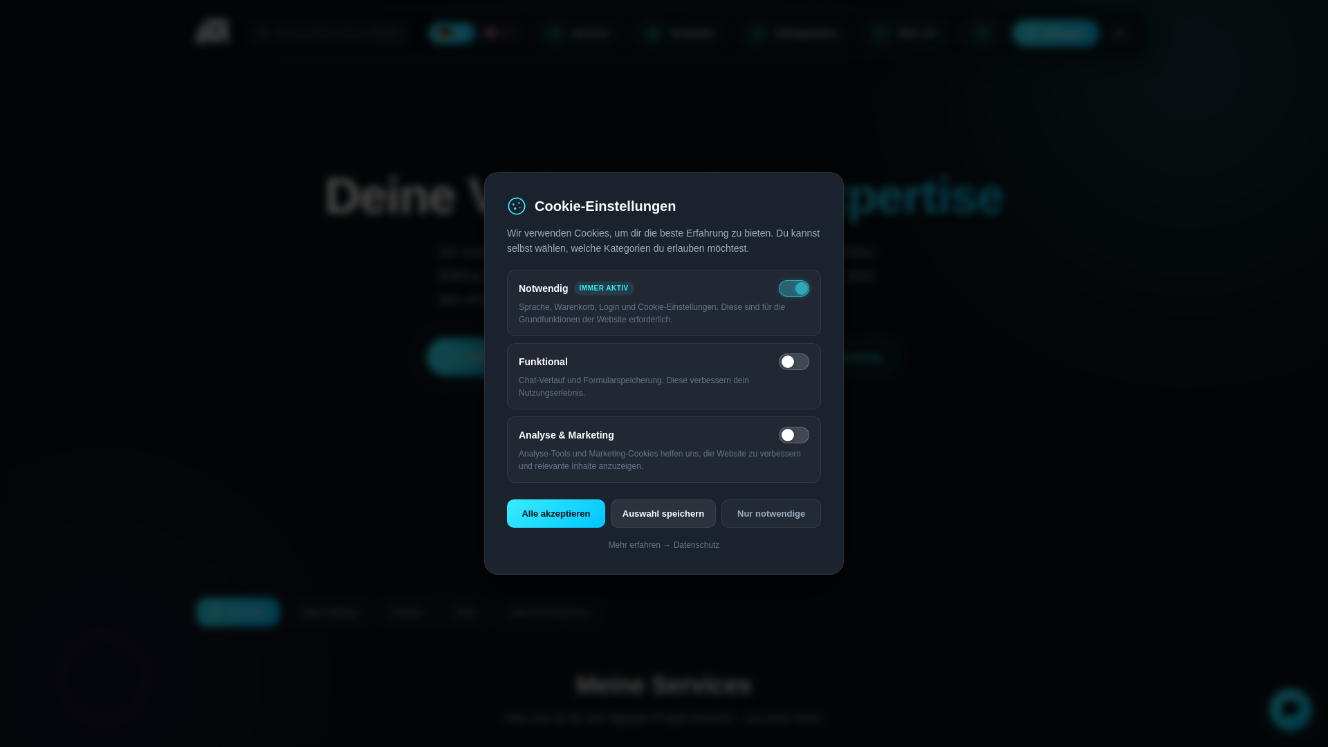 website screenshot of https://eyotechmedia.de