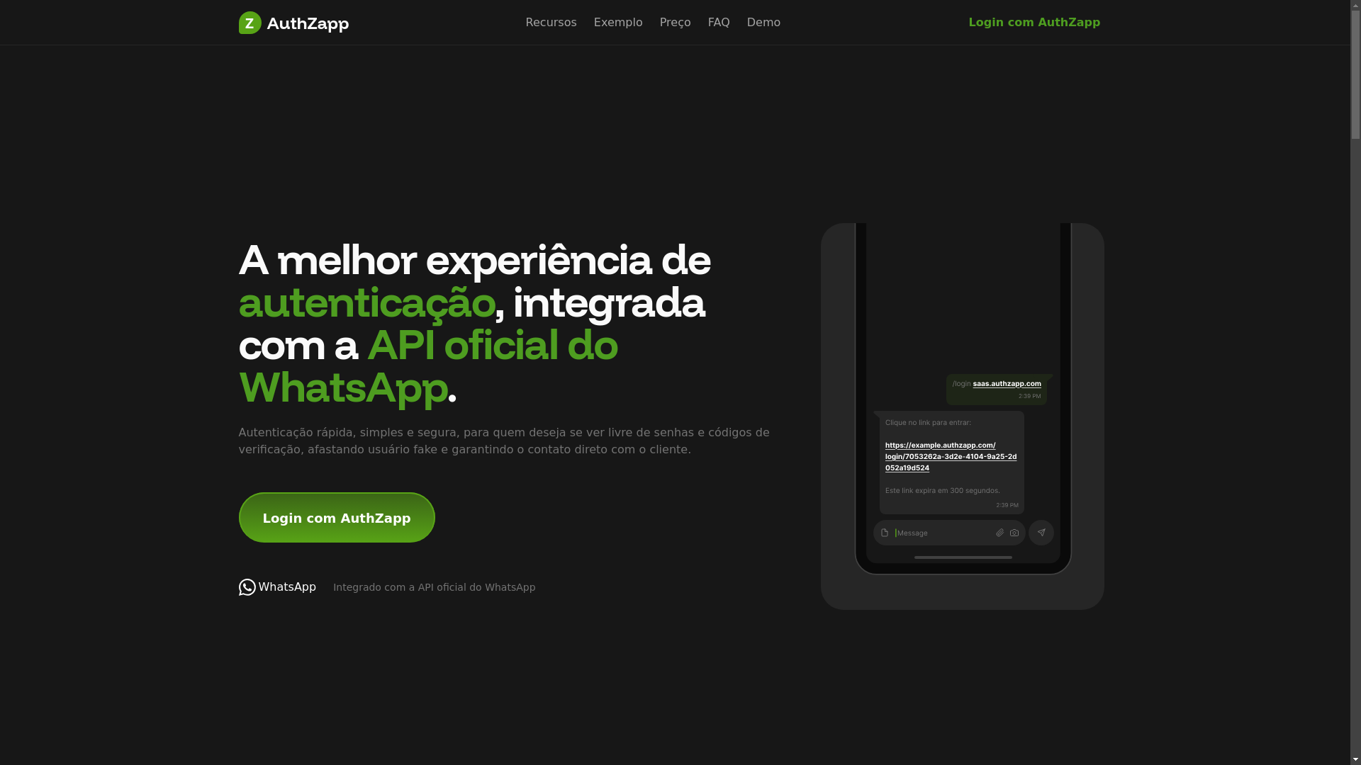 website screenshot of https://authzapp.pages.dev/