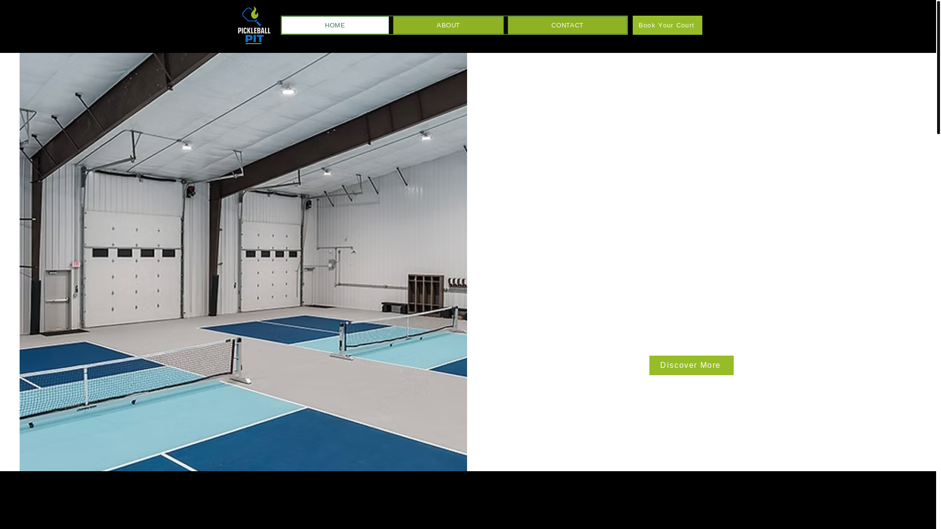 website screenshot of https://pickleballpit406.com/