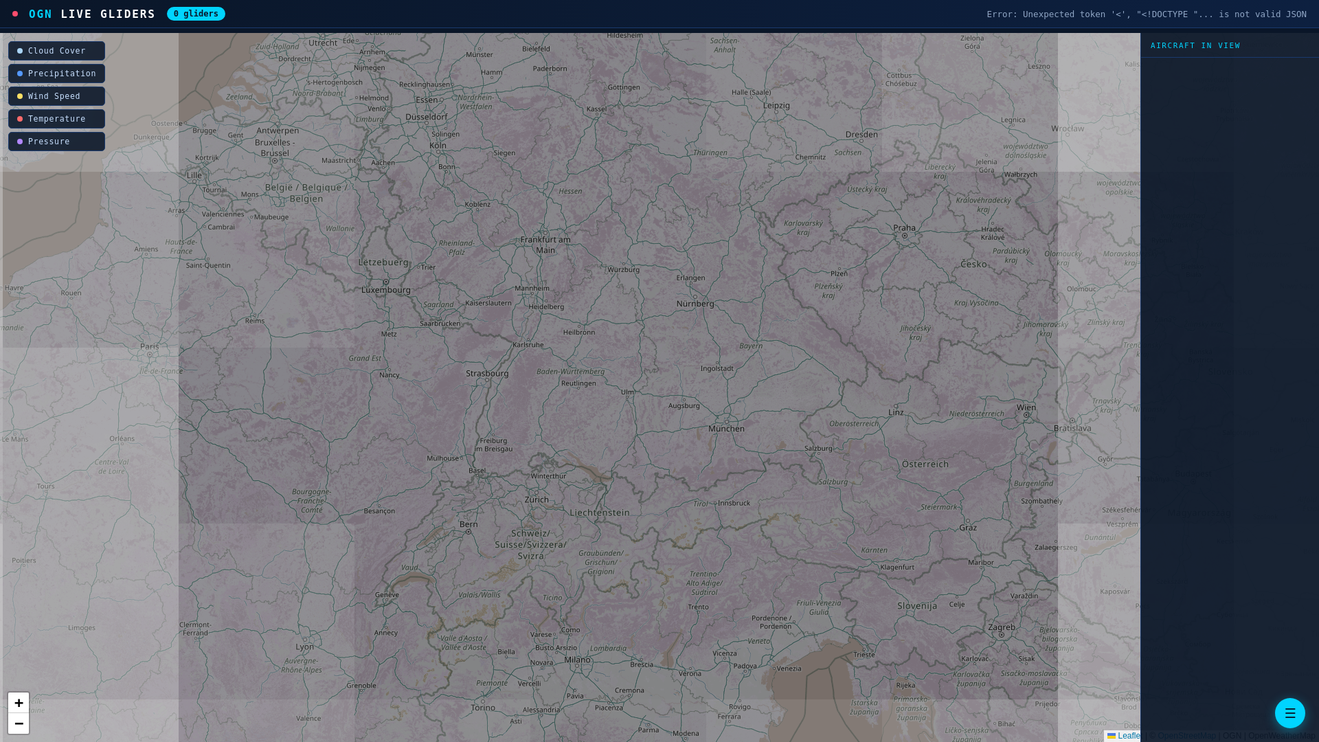 website screenshot of https://gliderognweather.pages.dev/