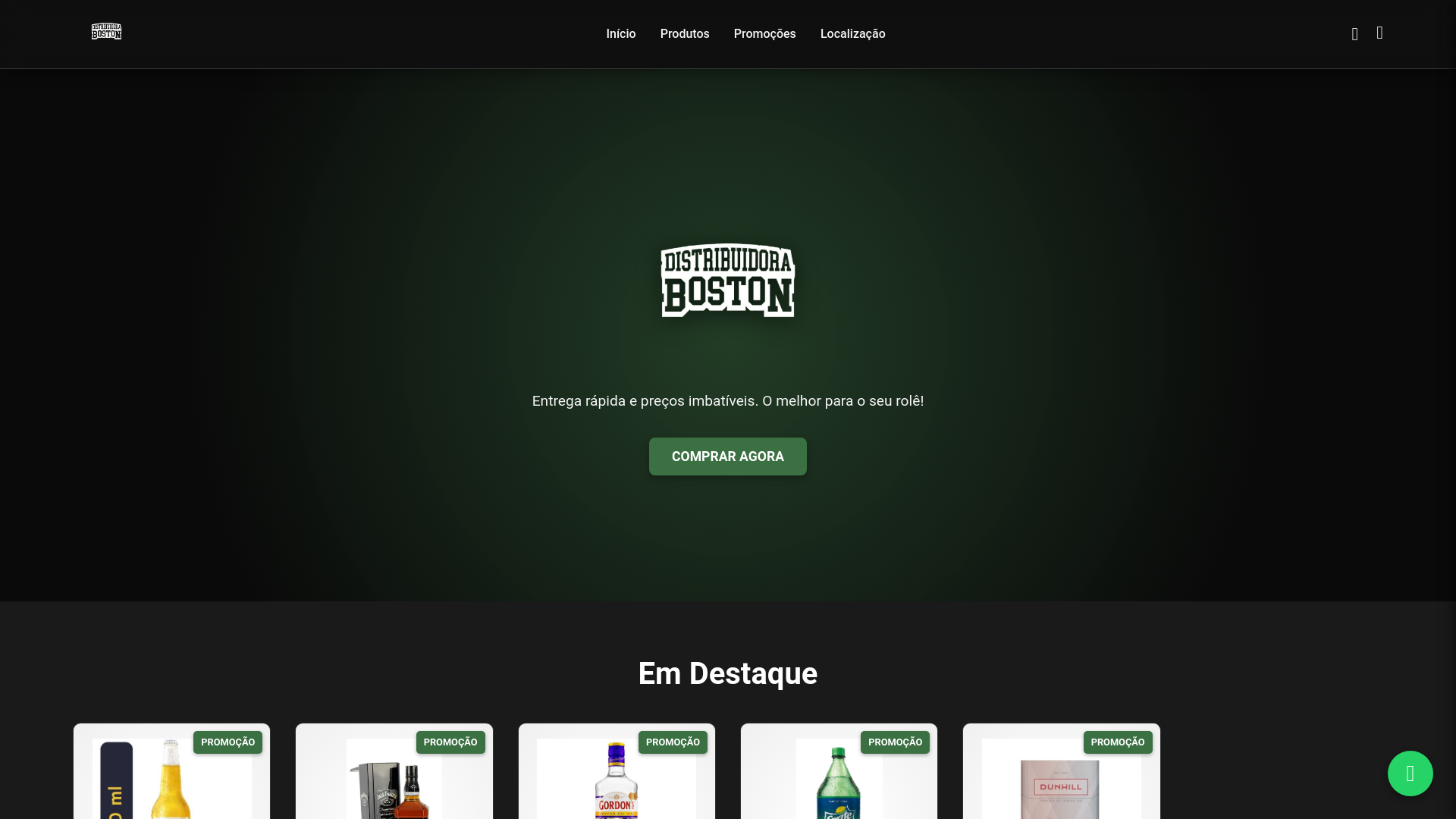 website screenshot of https://bostondistribuidora.com/