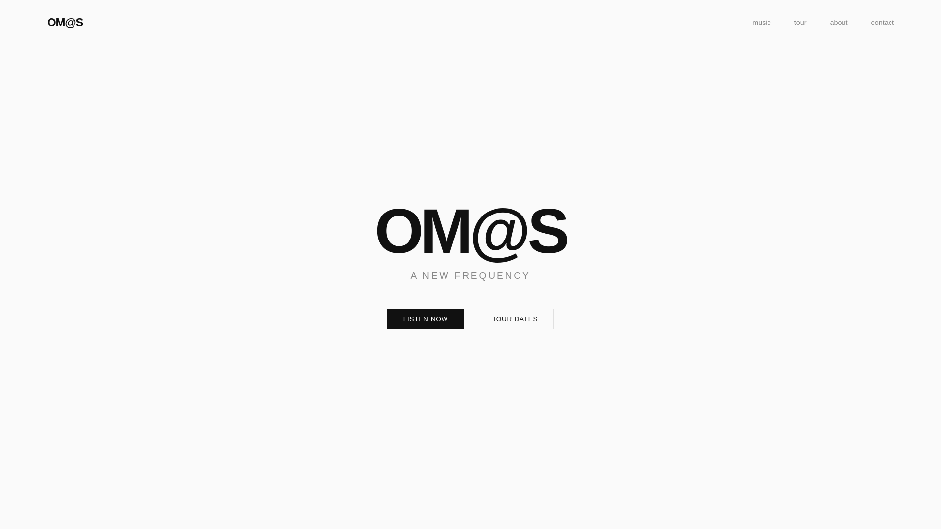 website screenshot of https://omas-band.pages.dev/