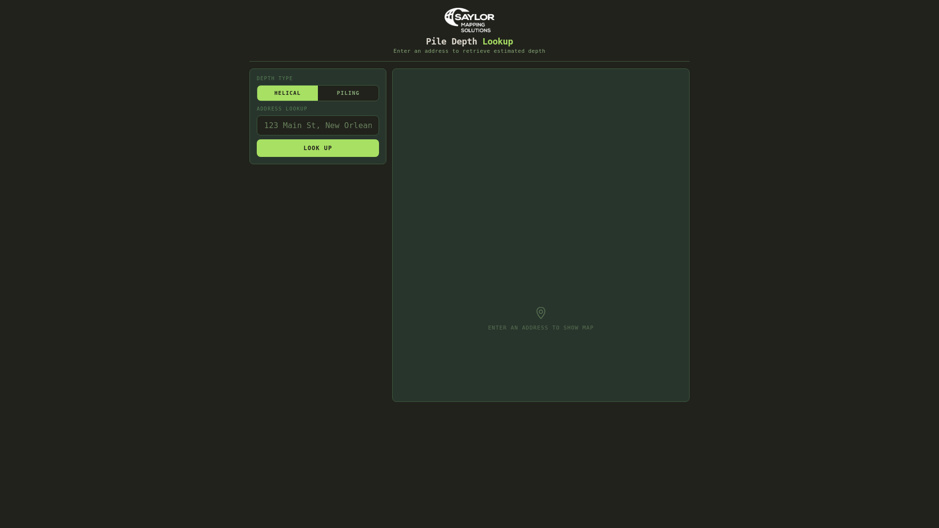 website screenshot of https://saylormappingsolutions.pages.dev/