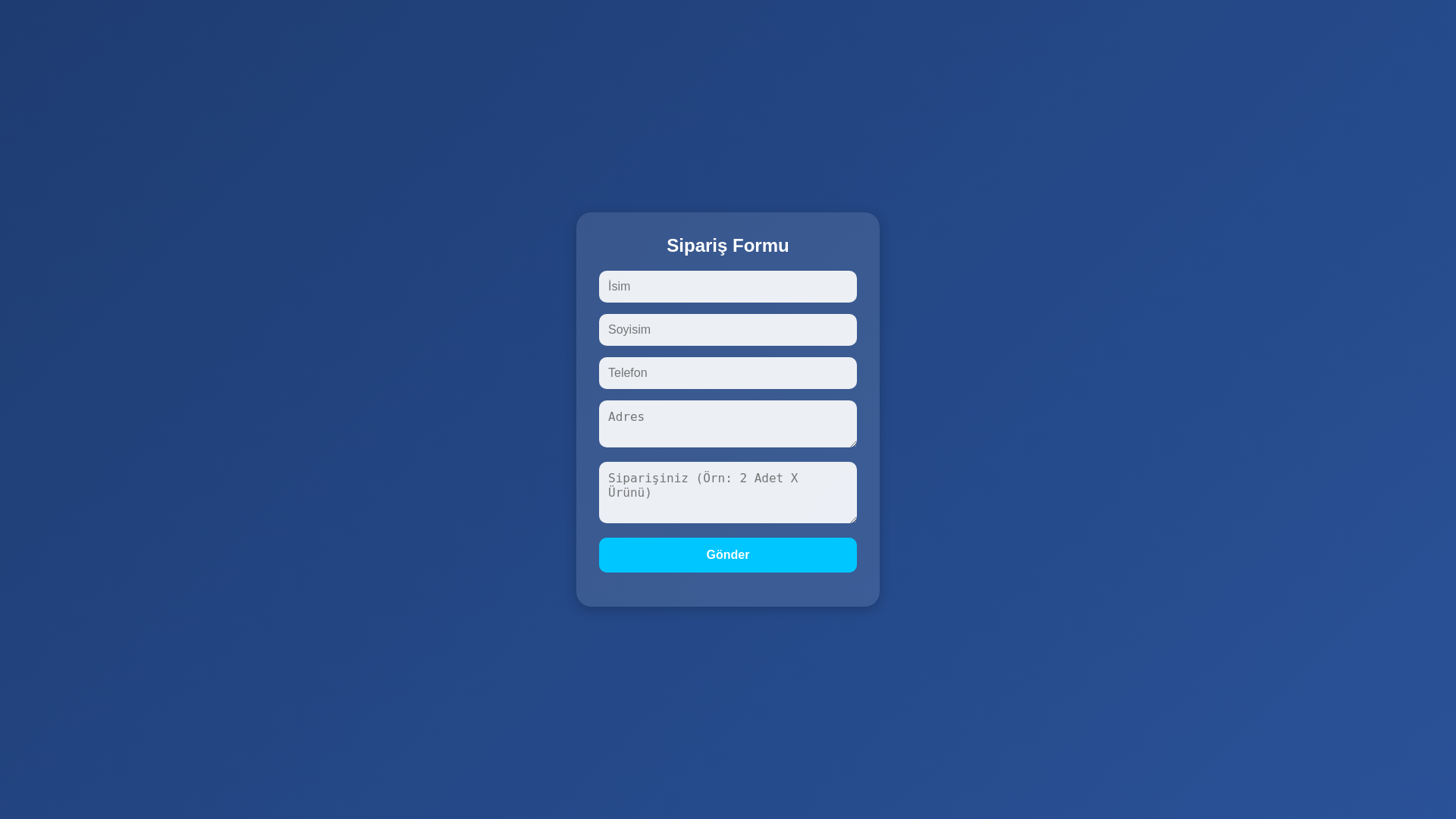 website screenshot of https://xn--sipariver-52b.com.tr/