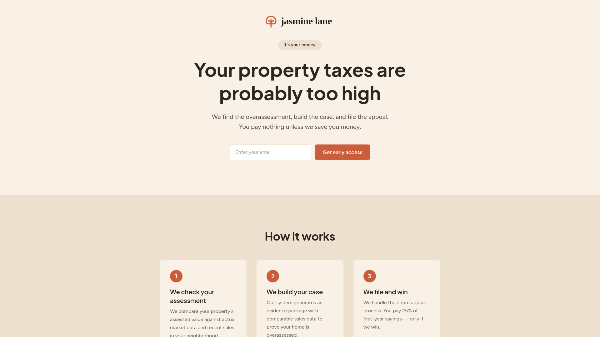 website screenshot of https://jasminelane.org/