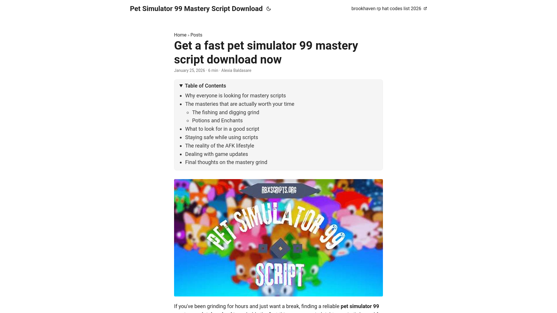 website screenshot of https://pet-simulator-99-mastery-script-download.pages.dev/