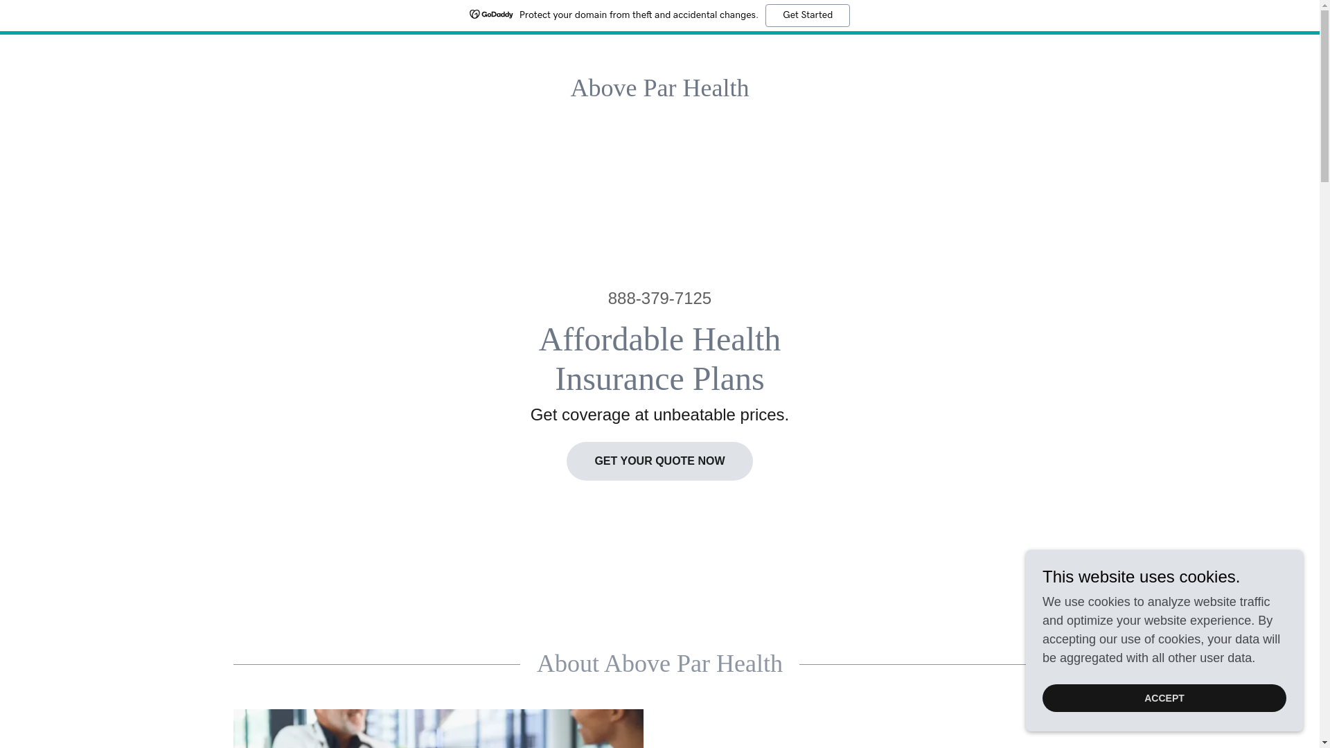 website screenshot of https://abovepar-health.com/