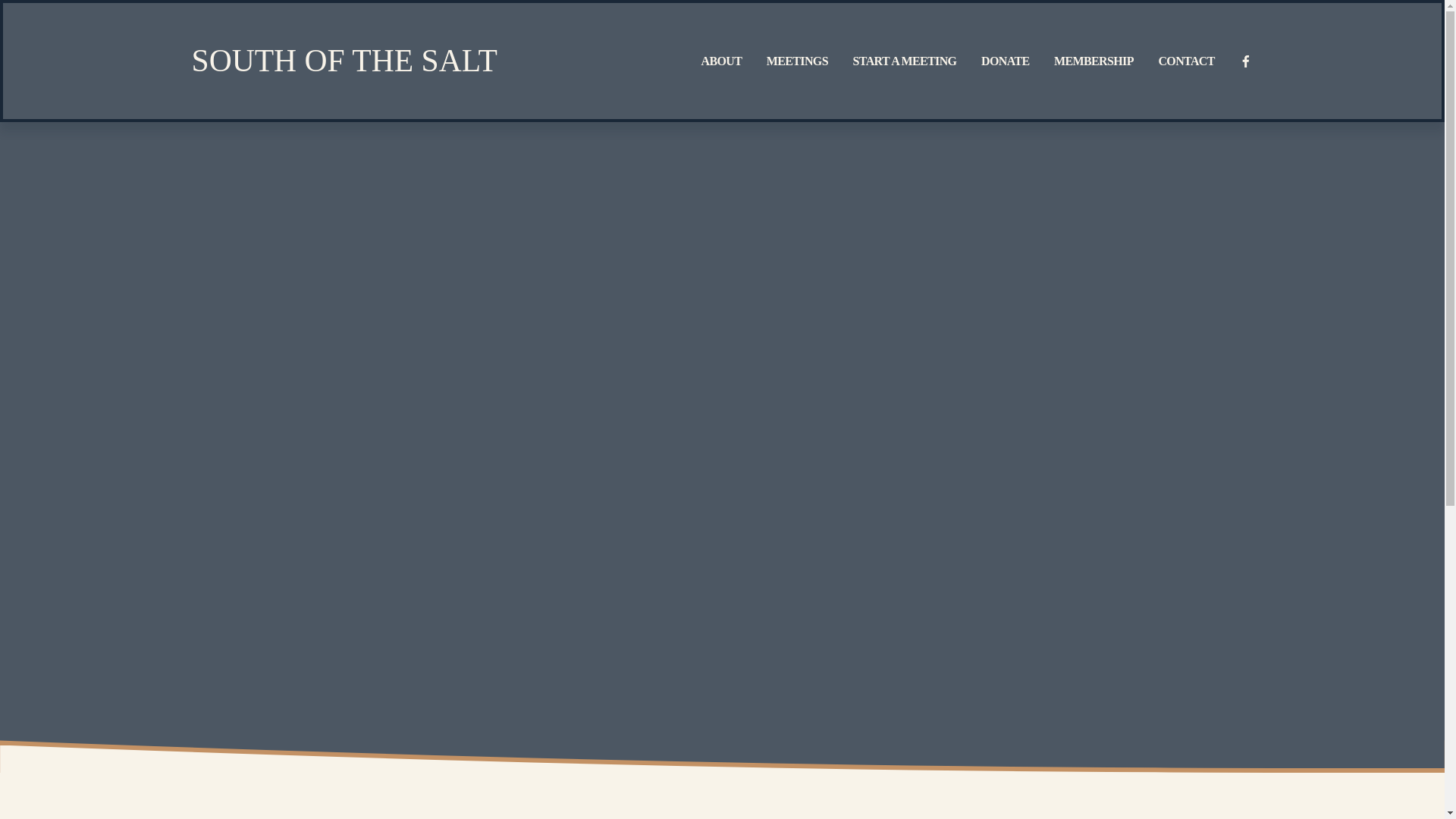 website screenshot of https://southofthesalt.net/