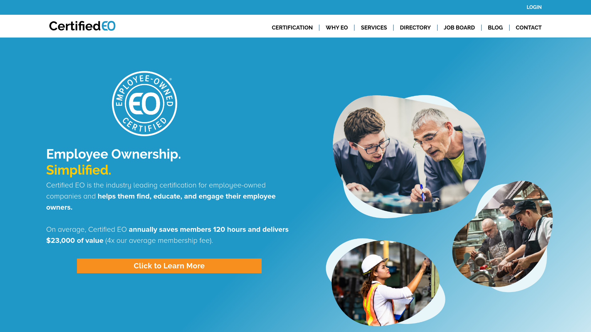 website screenshot of https://yourcertifiedeo.com/