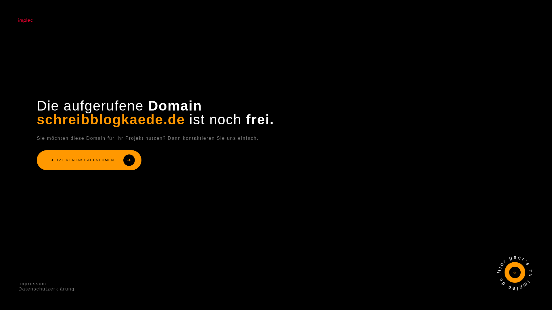 website screenshot of https://schreibblogkaede.de/