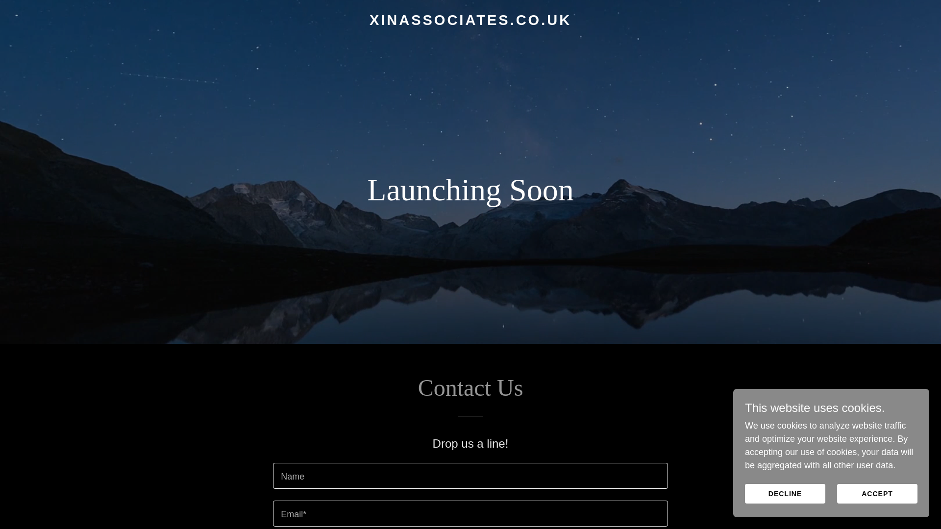 website screenshot of https://xinassociates.co.uk
