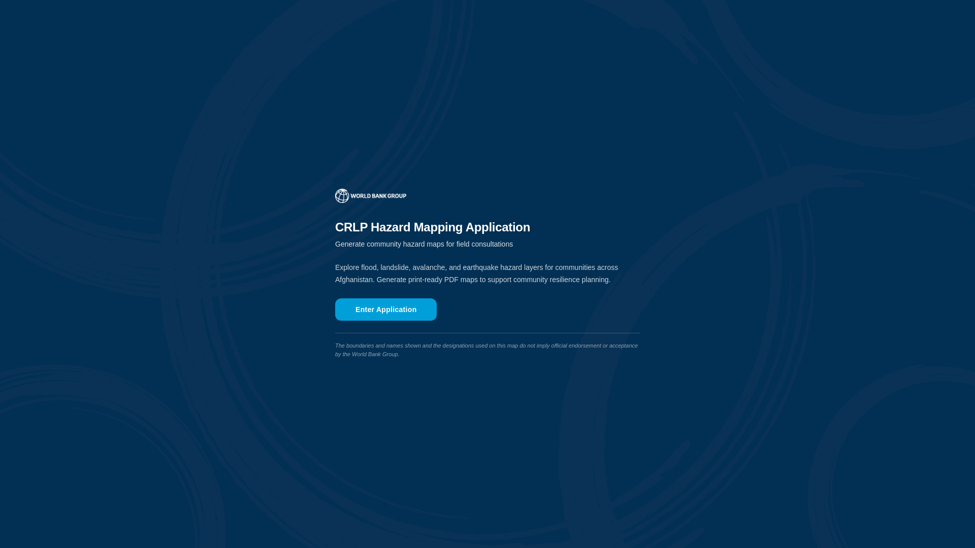 website screenshot of https://wb-drm-afghanistan.org