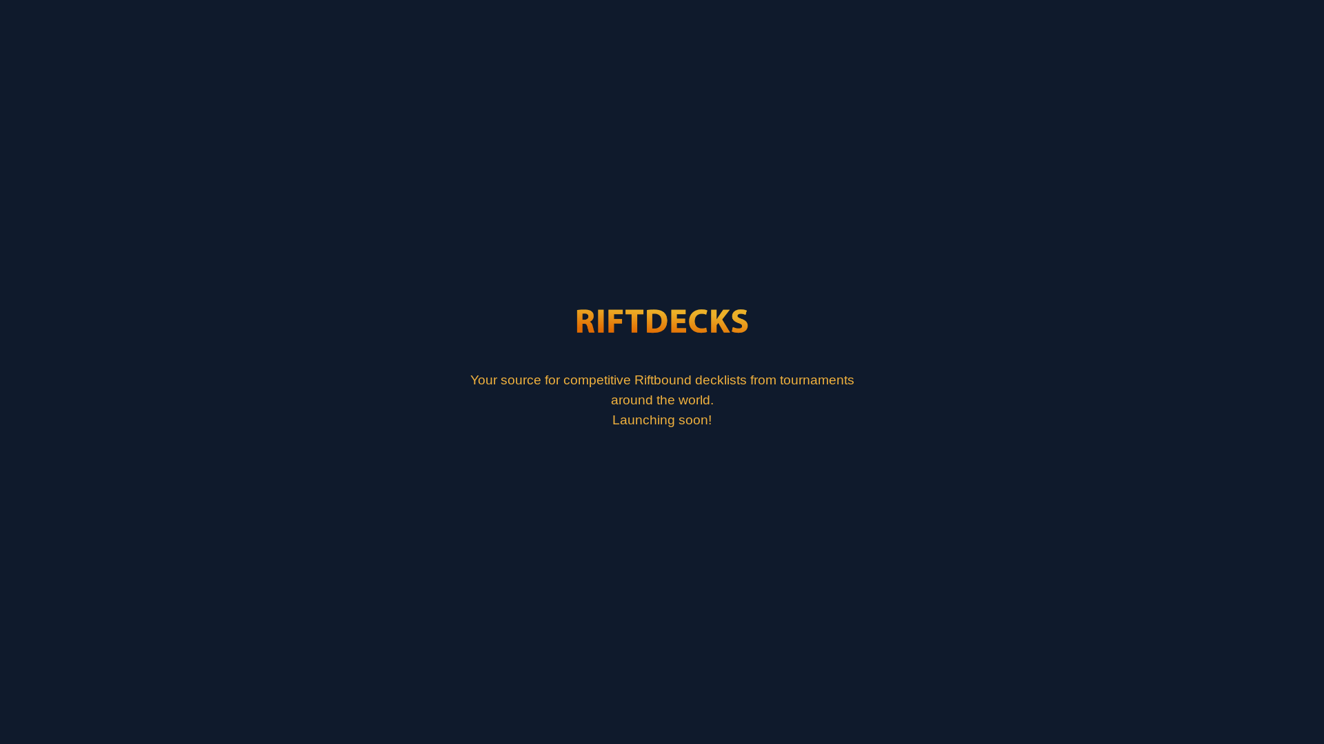 website screenshot of https://riftdecks.pages.dev/