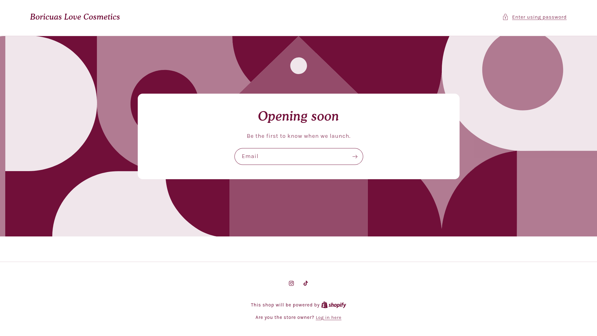 website screenshot of https://boricuaslovecosmetics.com/