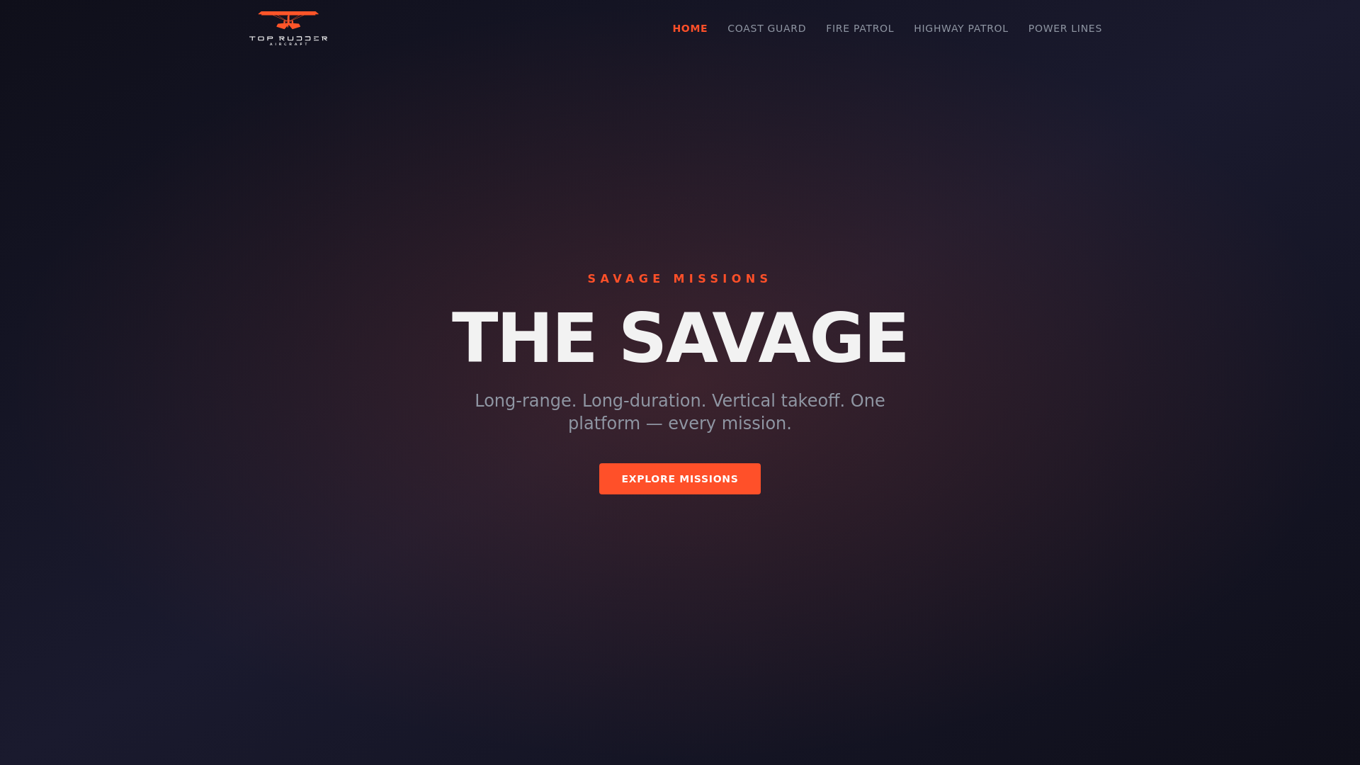 website screenshot of https://savagemissions.com/