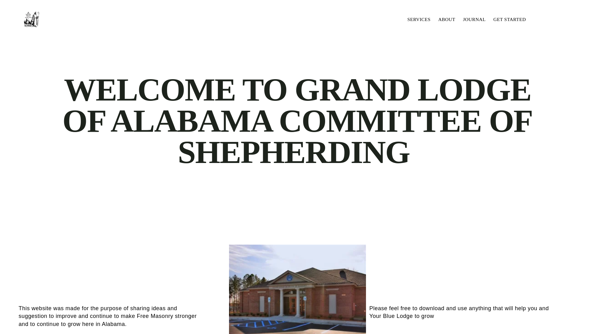 website screenshot of https://grandlodgeofalabamashepherdingcommitte.com/