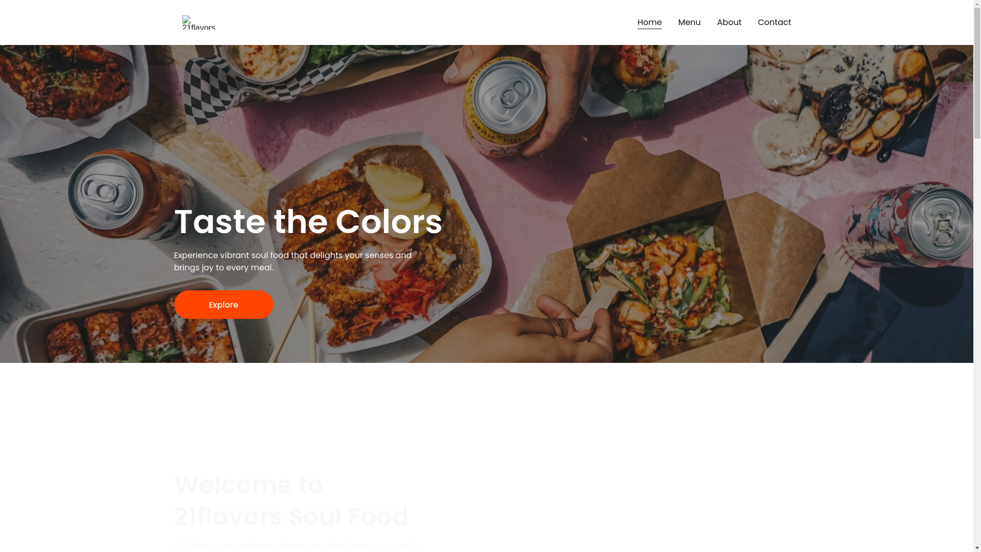 website screenshot of https://21flavors.org/