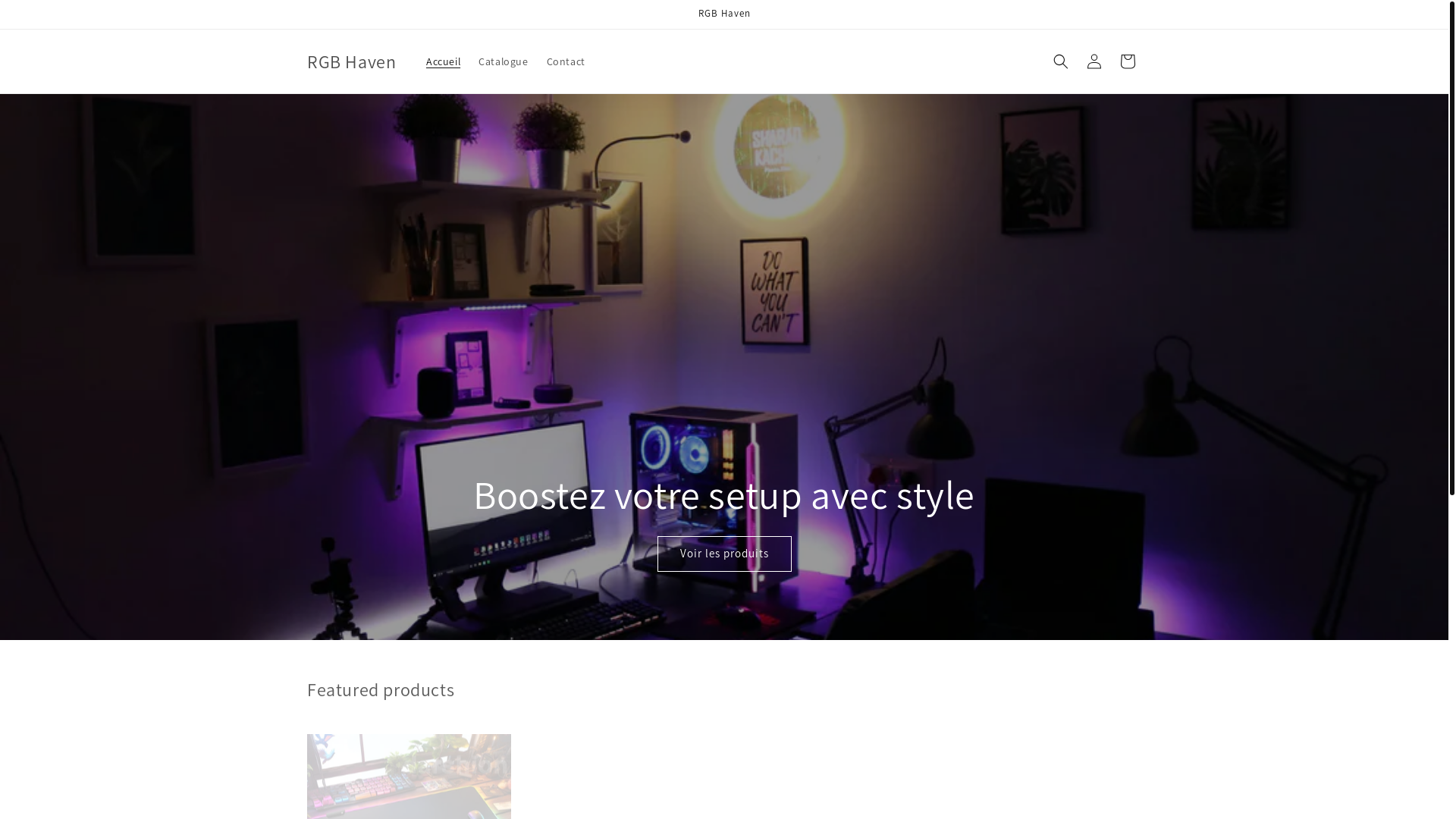 website screenshot of https://rgbhaven.fr/