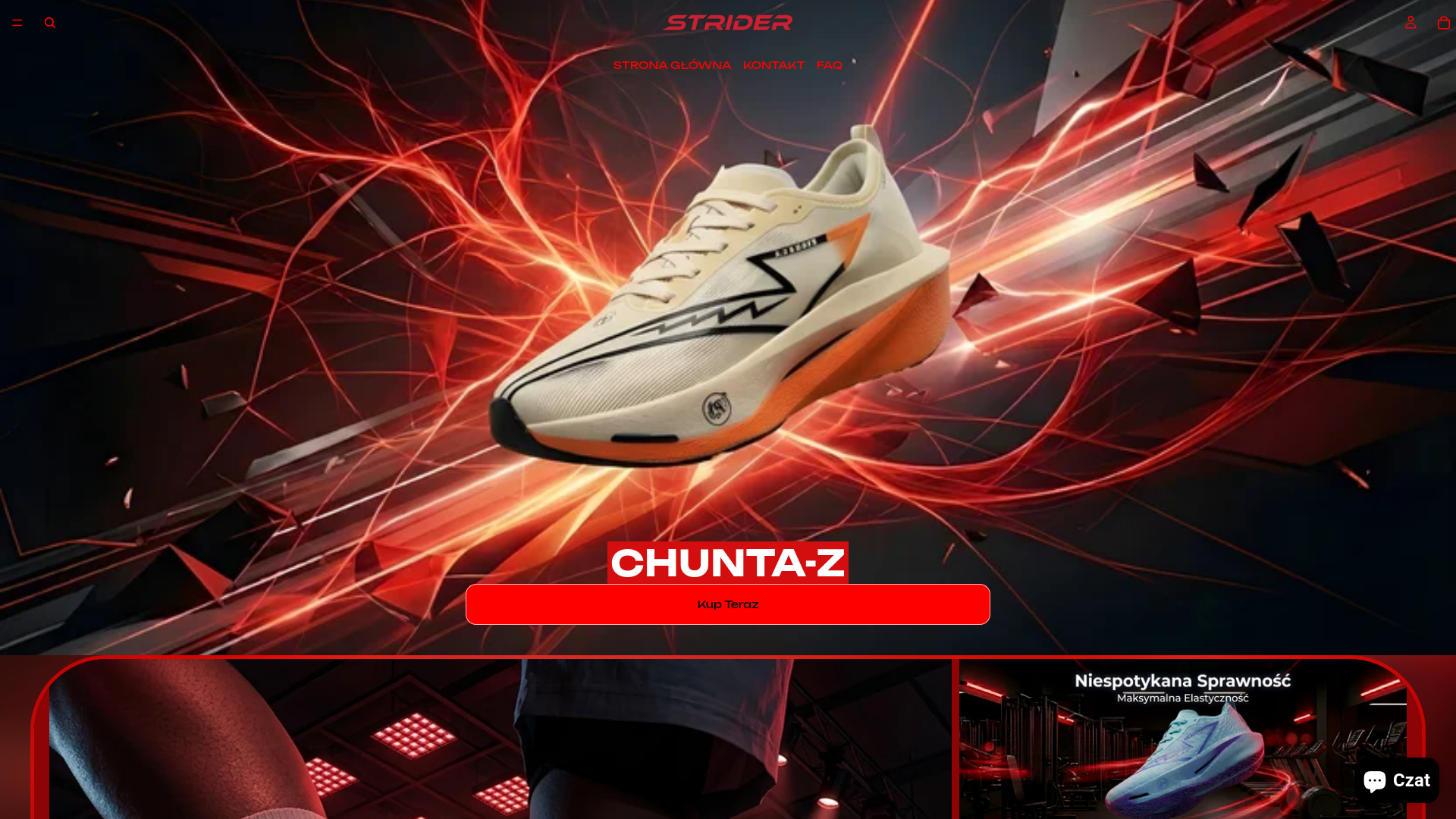 website screenshot of https://stridermove.com/