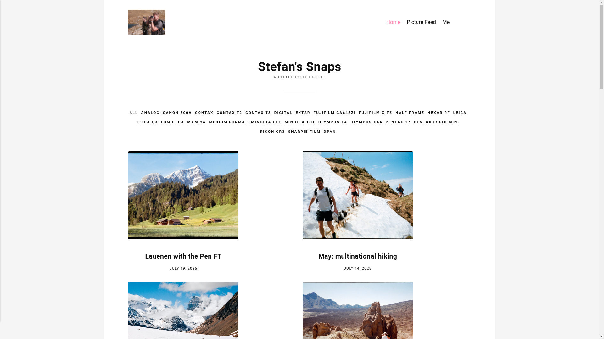 website screenshot of https://stefanssnaps.pages.dev/