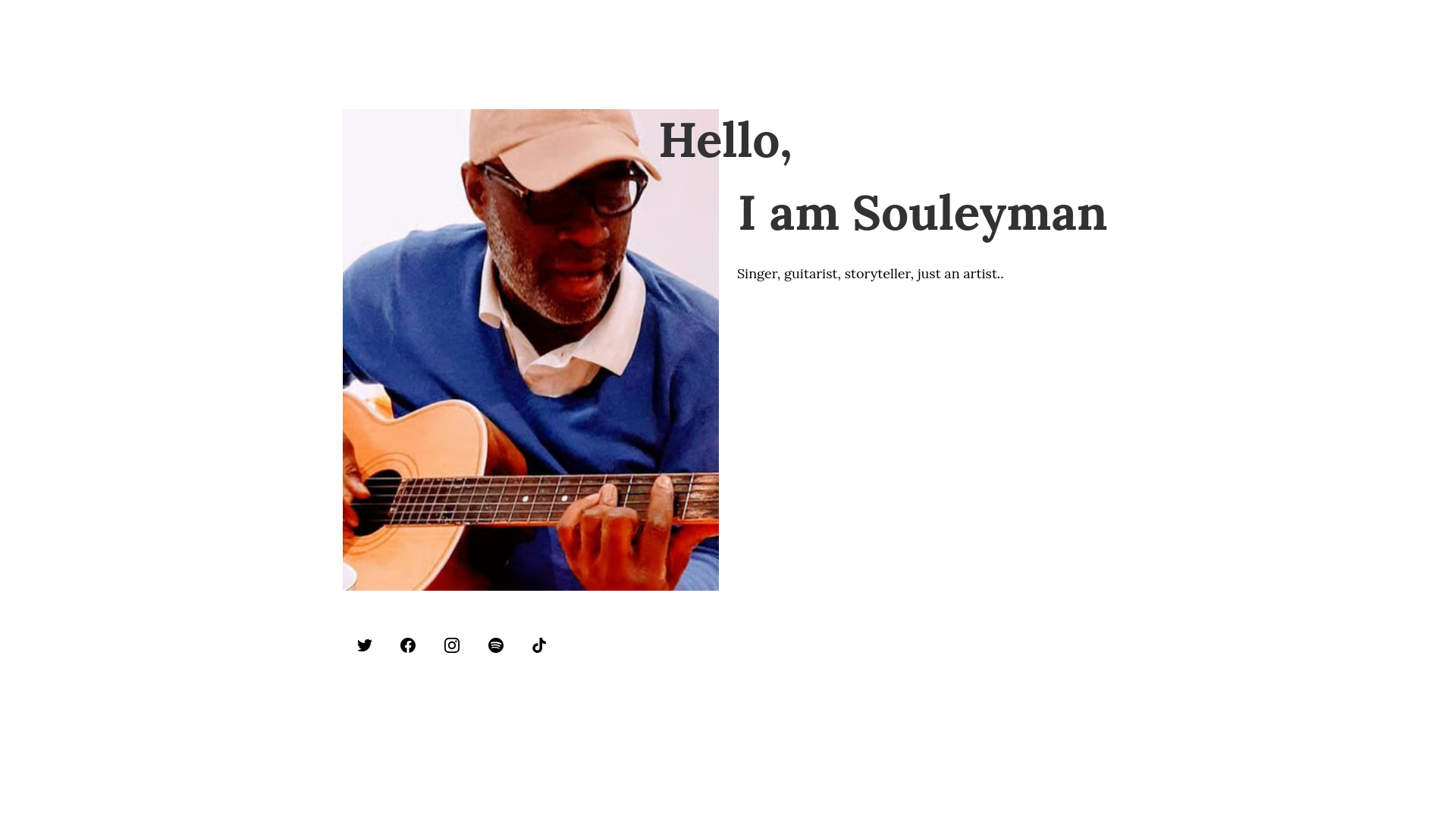 website screenshot of https://souleyman.online/