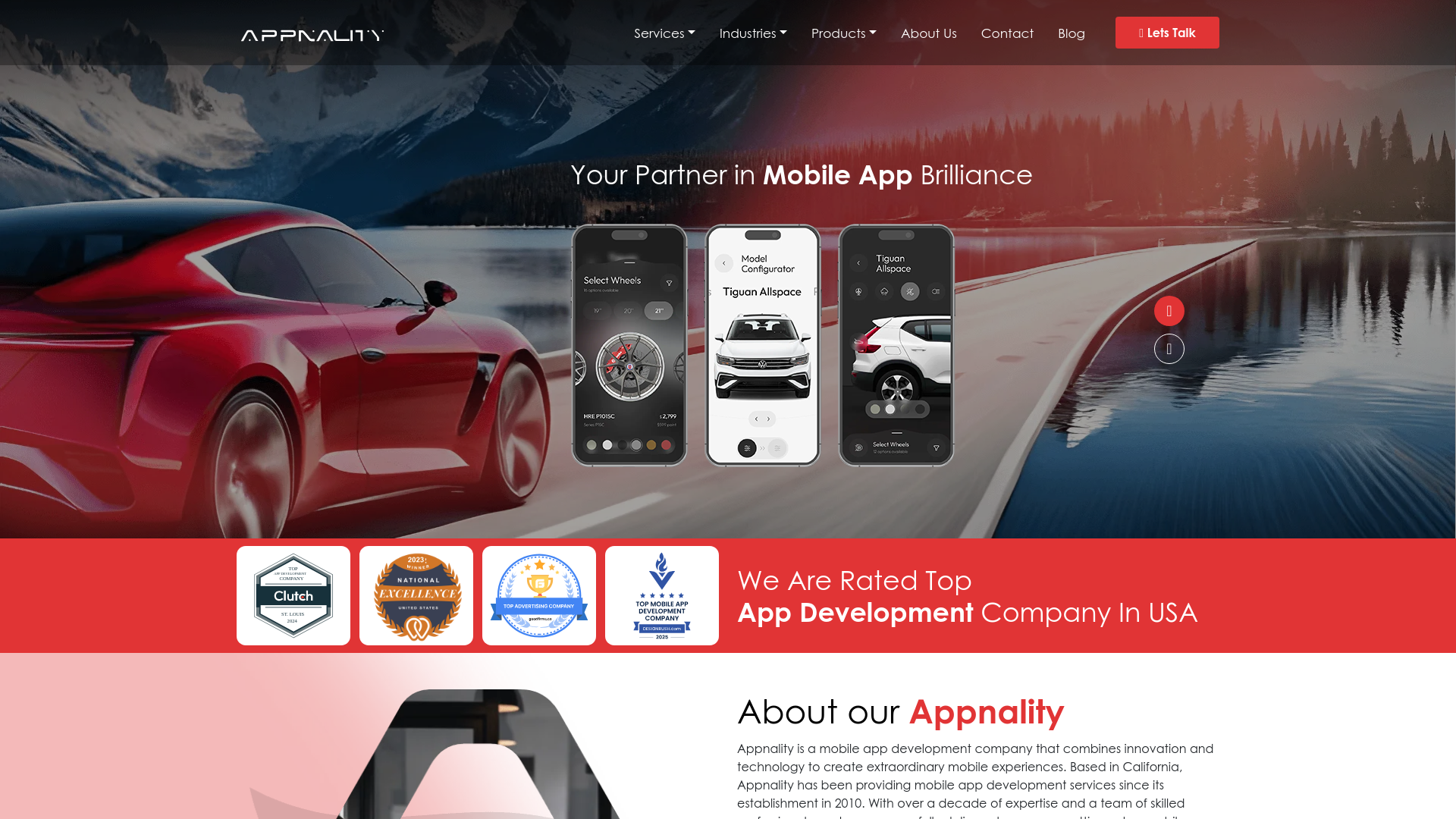 website screenshot of https://appnalitymobiledev.online/