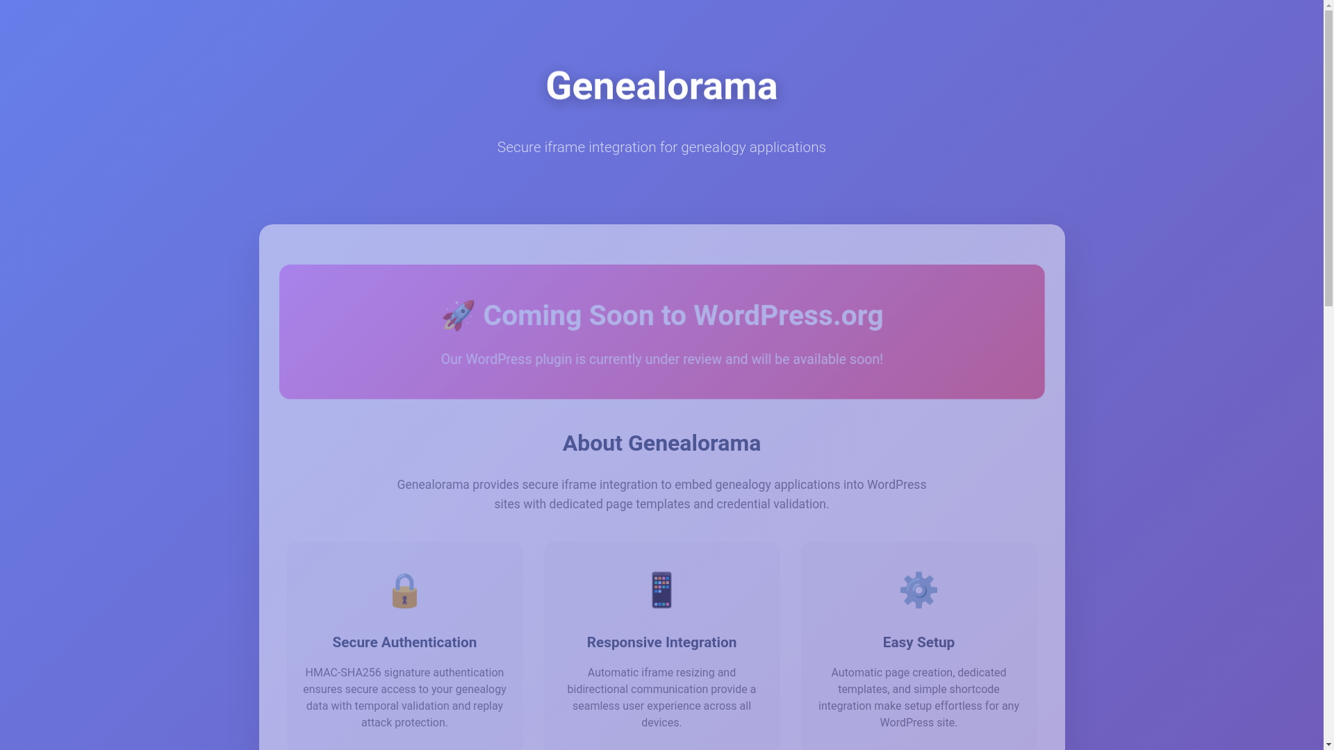 website screenshot of https://genealorama.com/