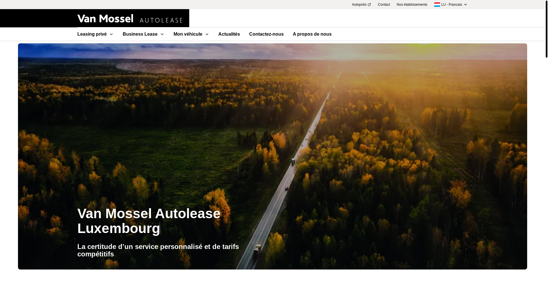website screenshot of https://vanmosselautolease-lu-staging.pages.dev/