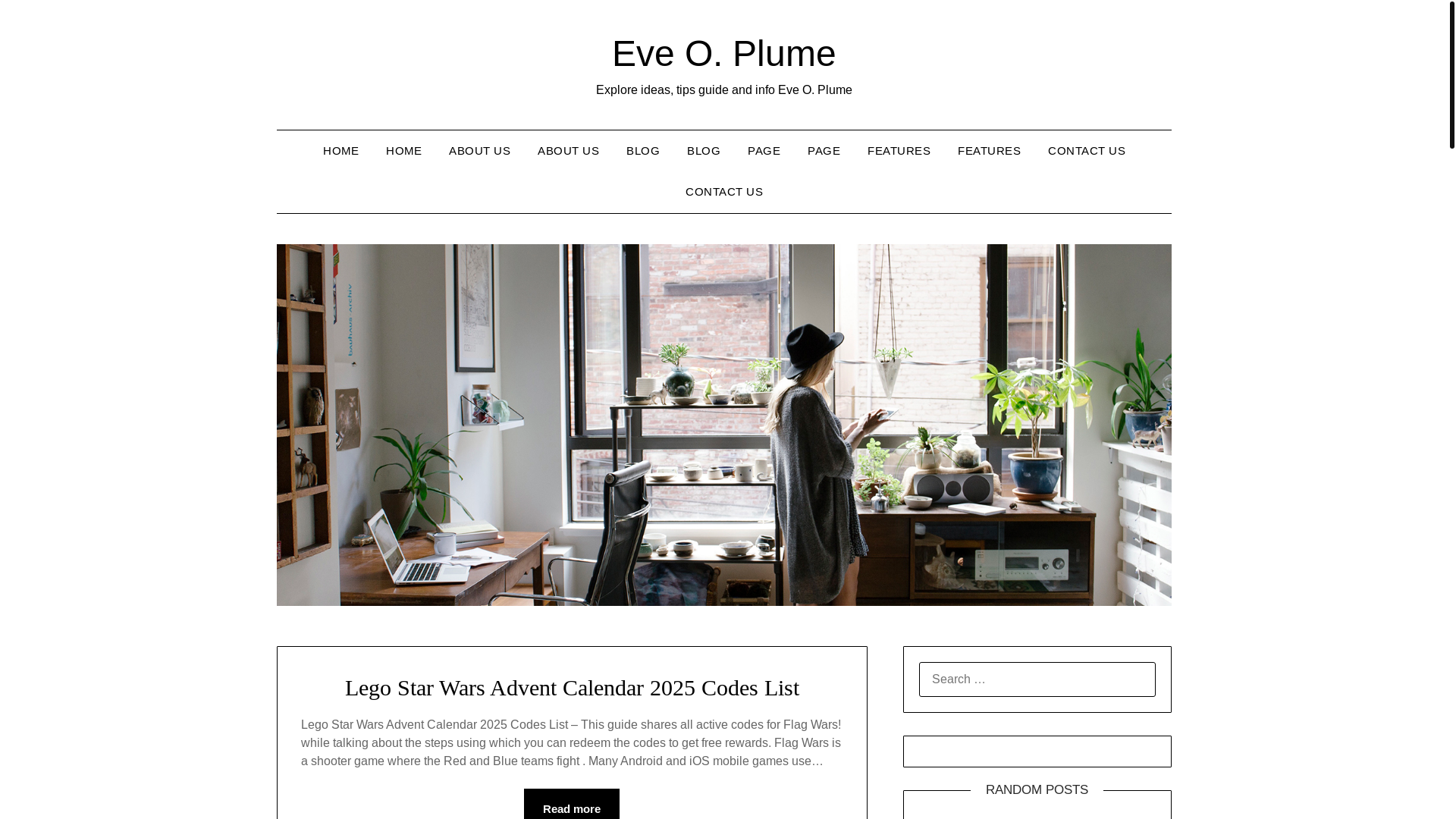 website screenshot of https://eveoplume.pages.dev/