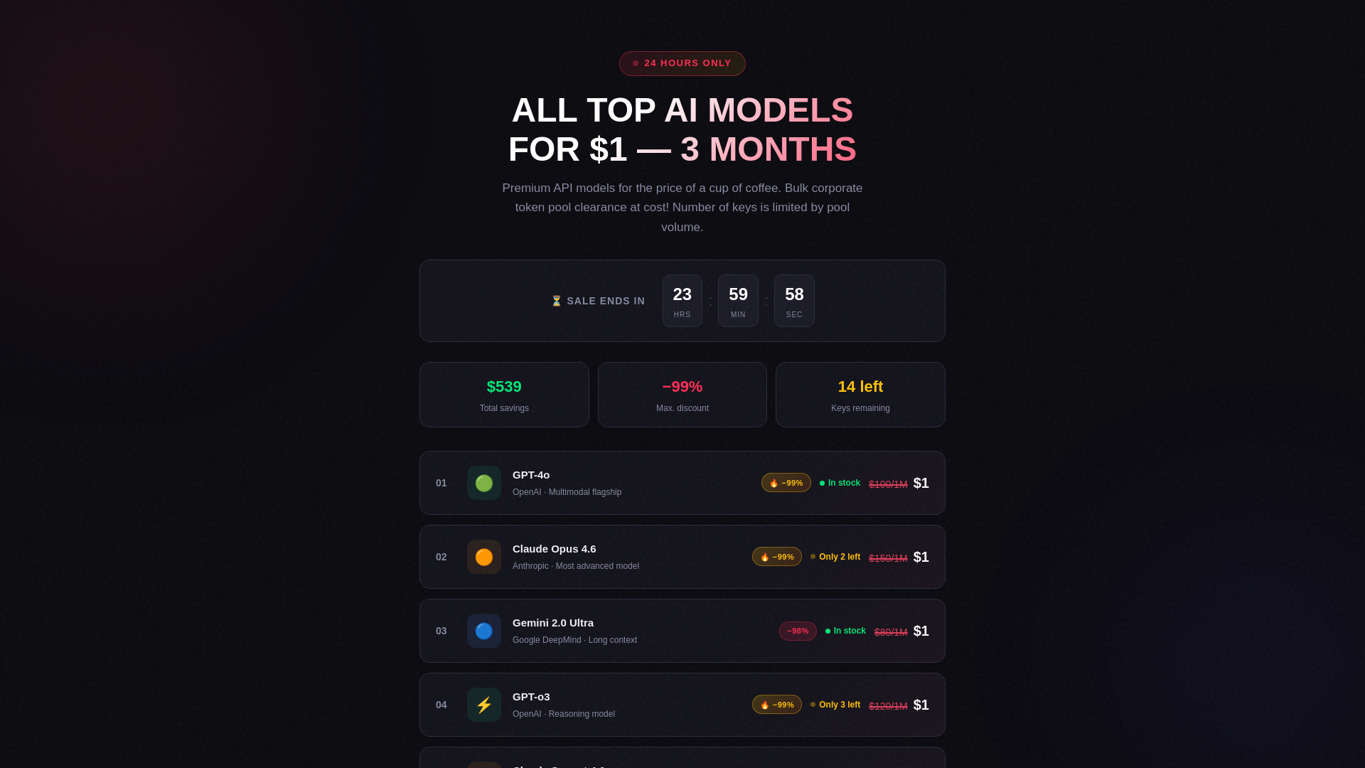 website screenshot of https://aimodels.icu/