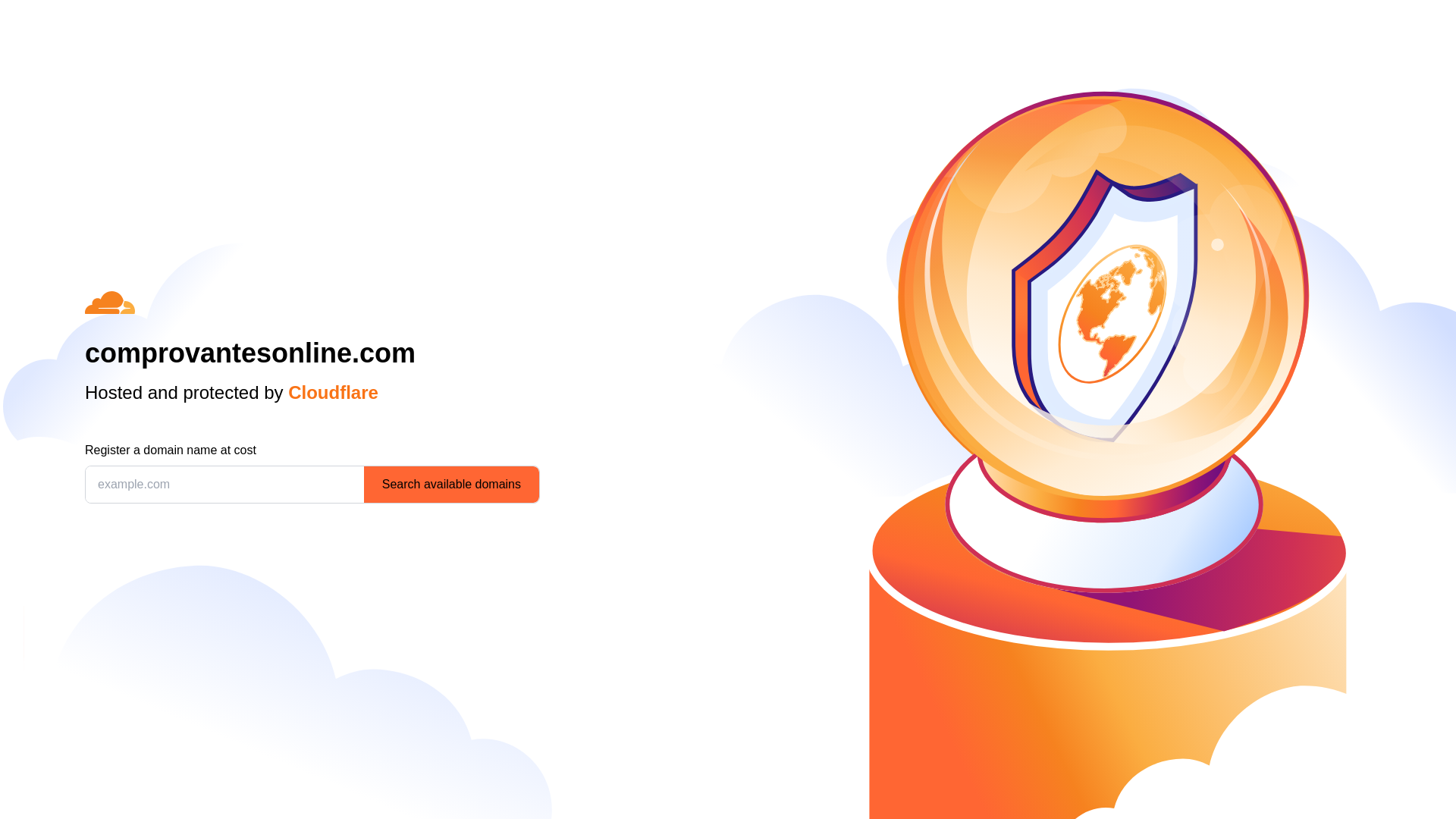 website screenshot of https://comprovantesonline.com/