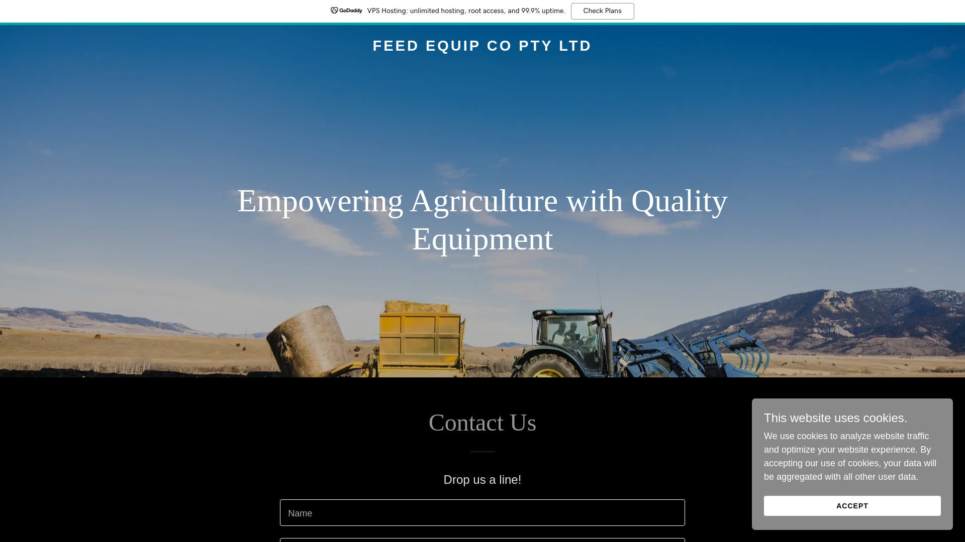 website screenshot of https://feedequipco.com.au/