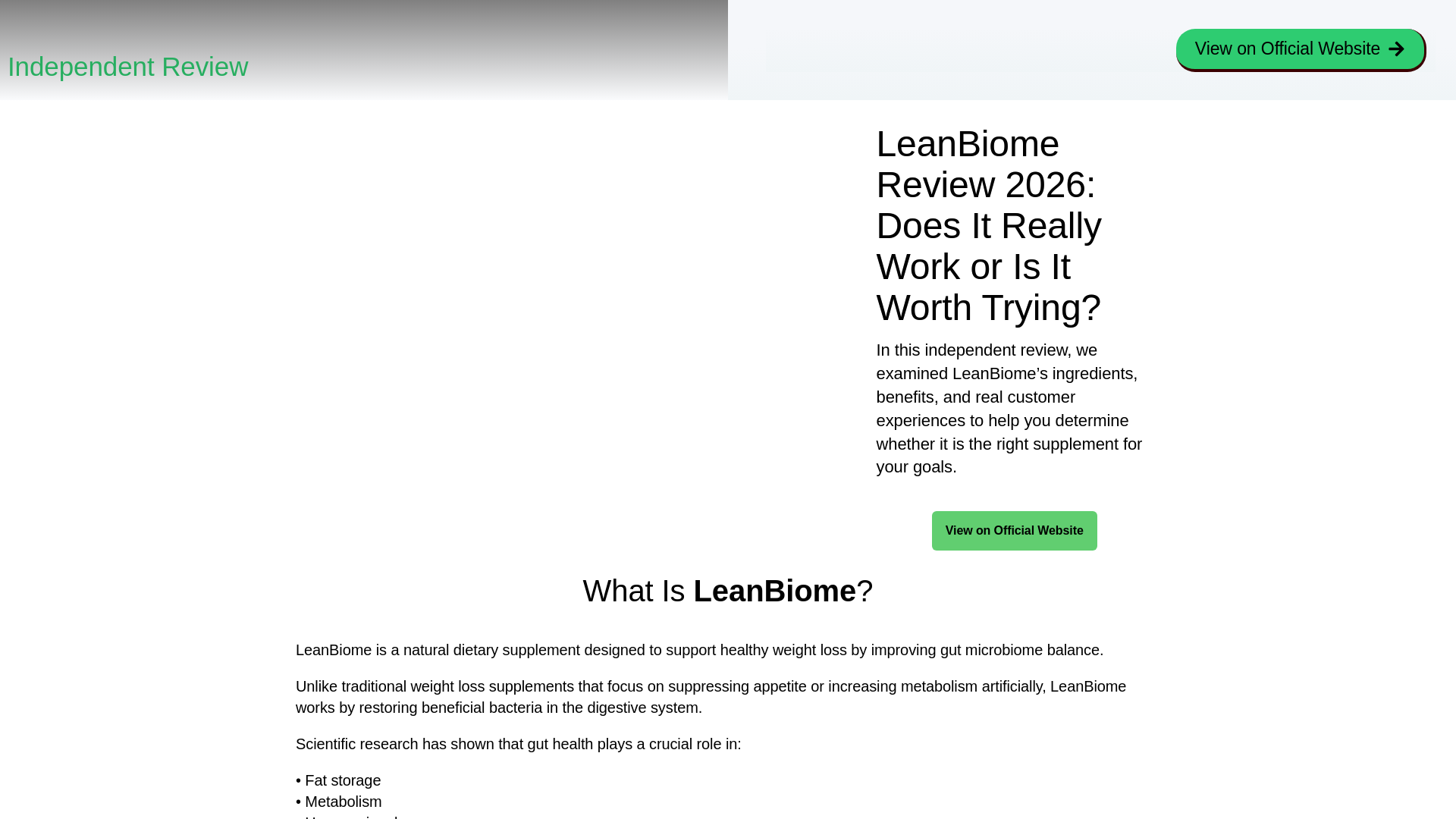 website screenshot of https://healthproductreviewer.shop/