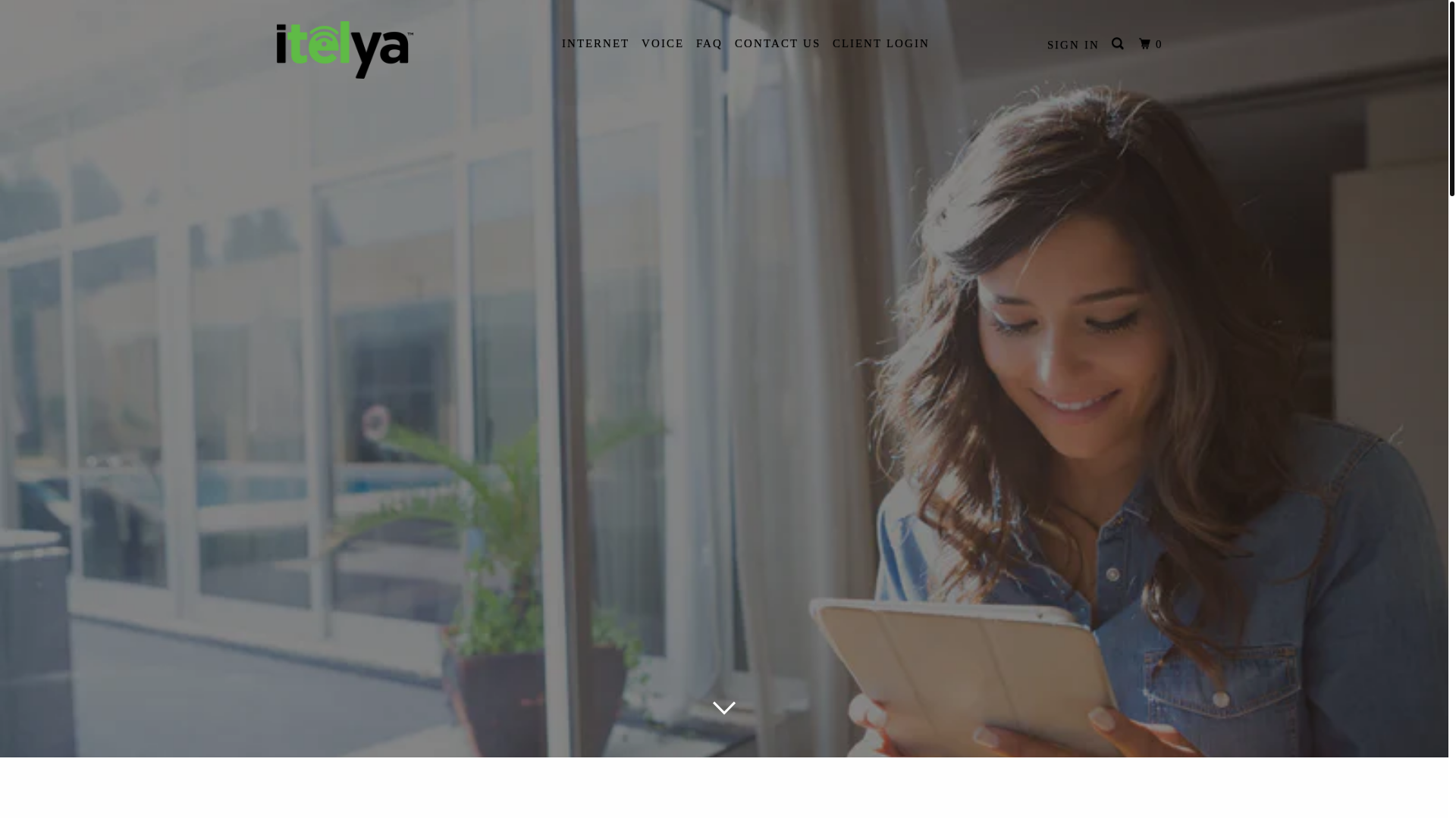 website screenshot of https://itelya.ca/