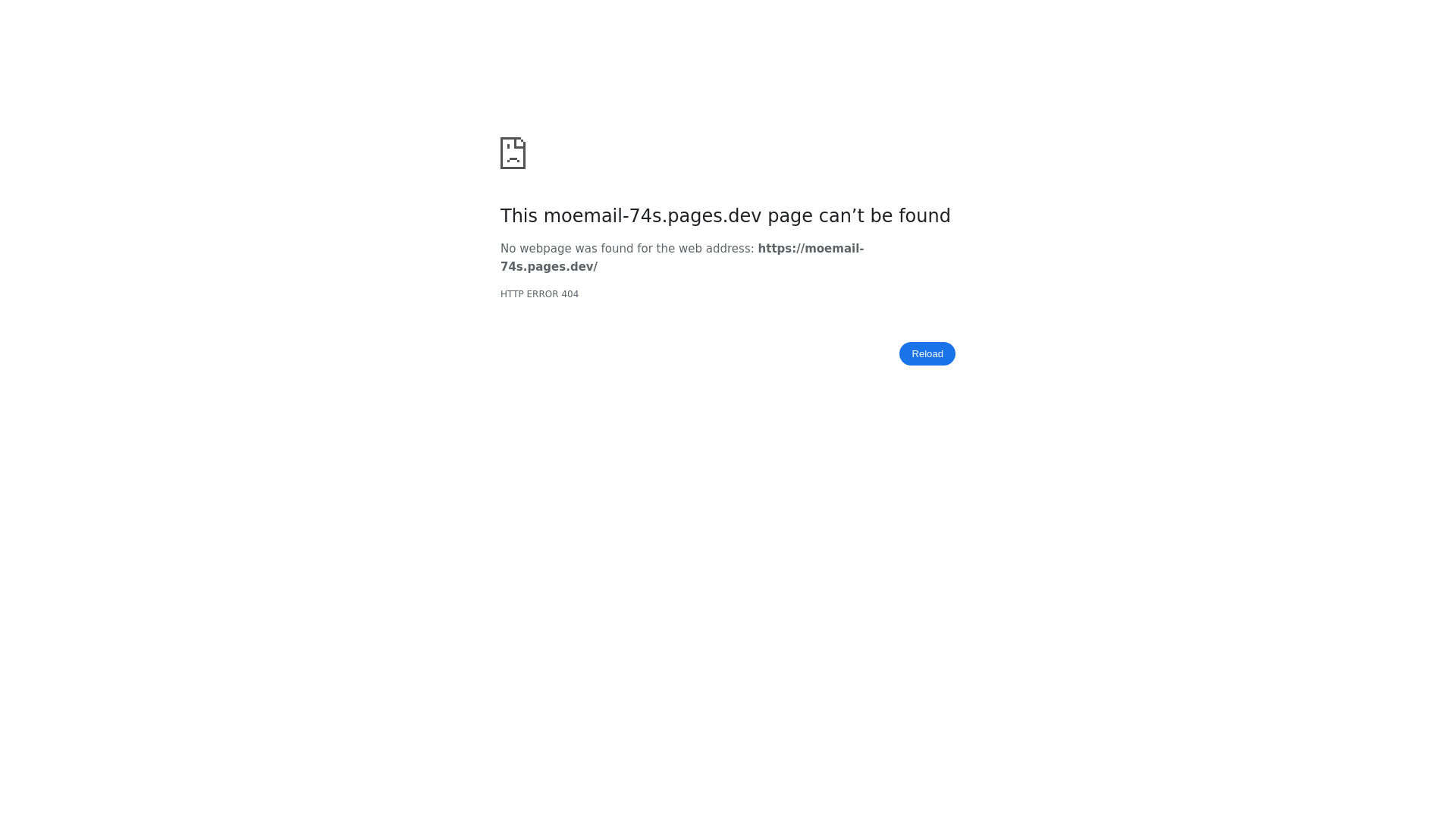 website screenshot of https://moemail-74s.pages.dev/