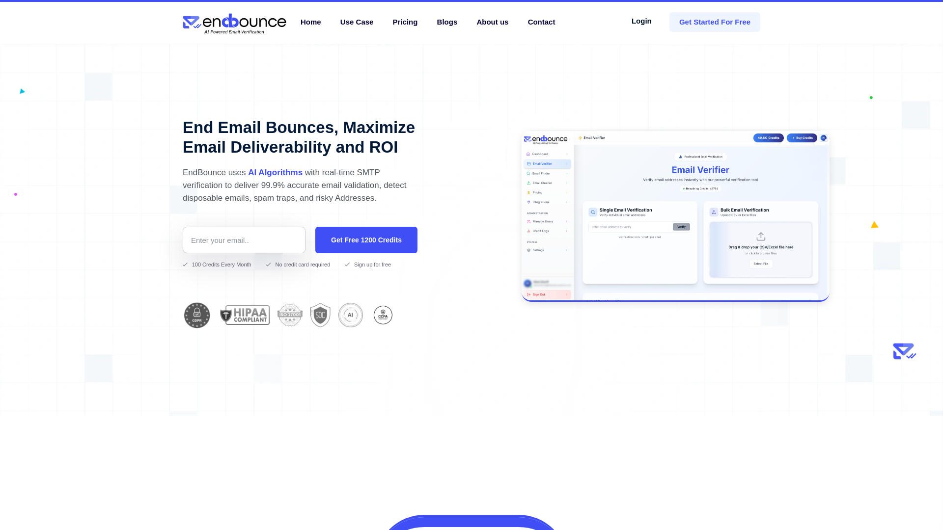 website screenshot of https://growwithendbounce.com/