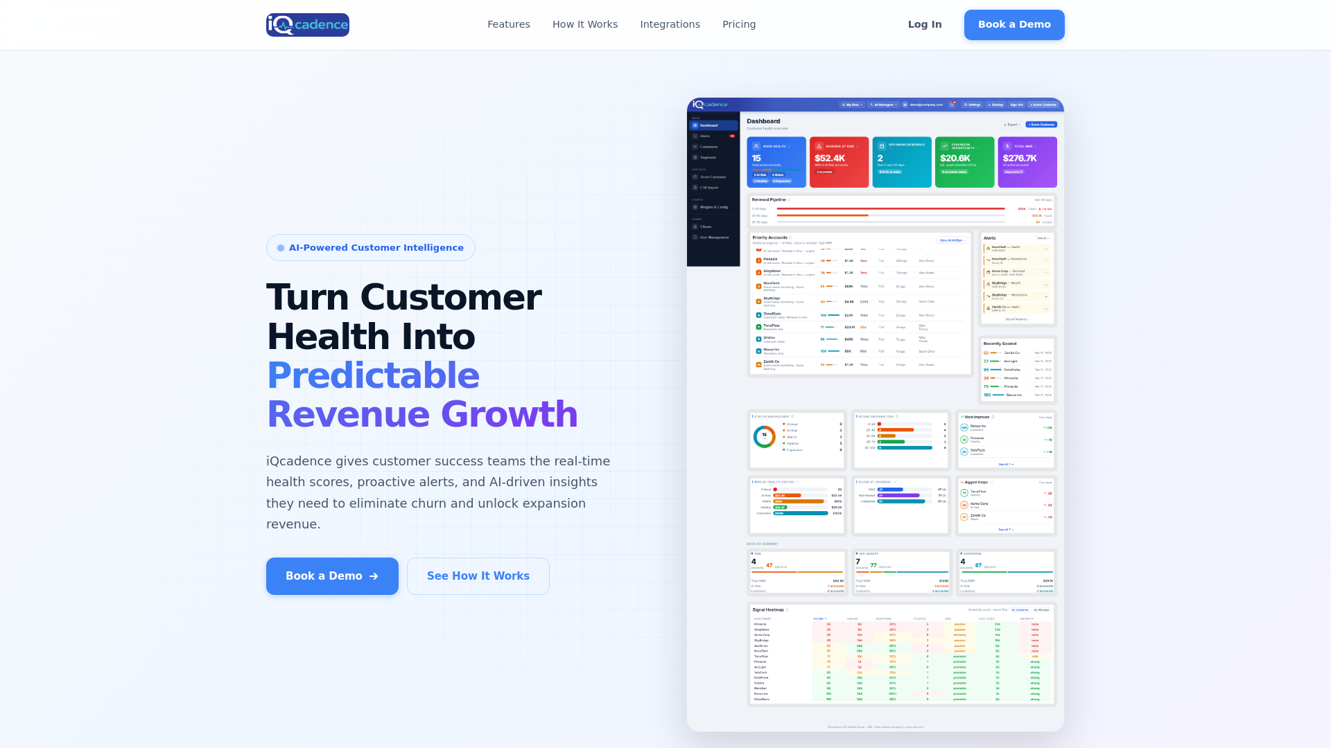 website screenshot of https://iqcadence-f1b.pages.dev/