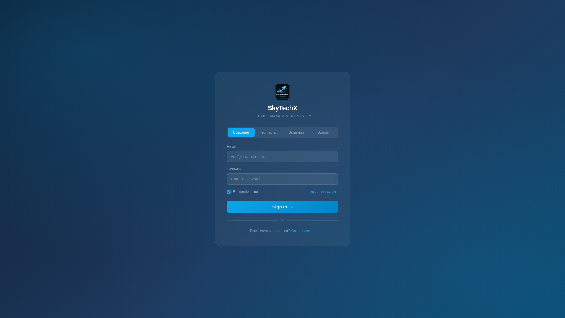 website screenshot of https://skytechx.pages.dev/