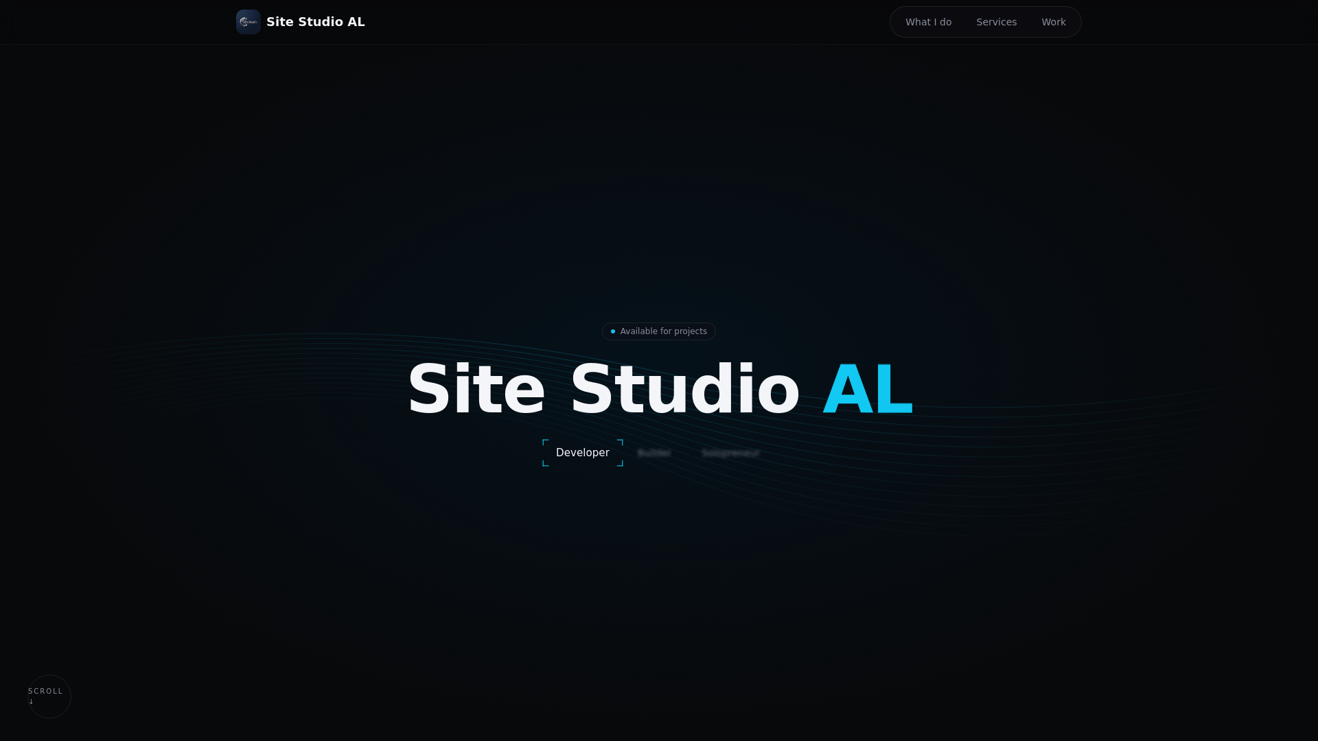 website screenshot of https://sitestudio.info/
