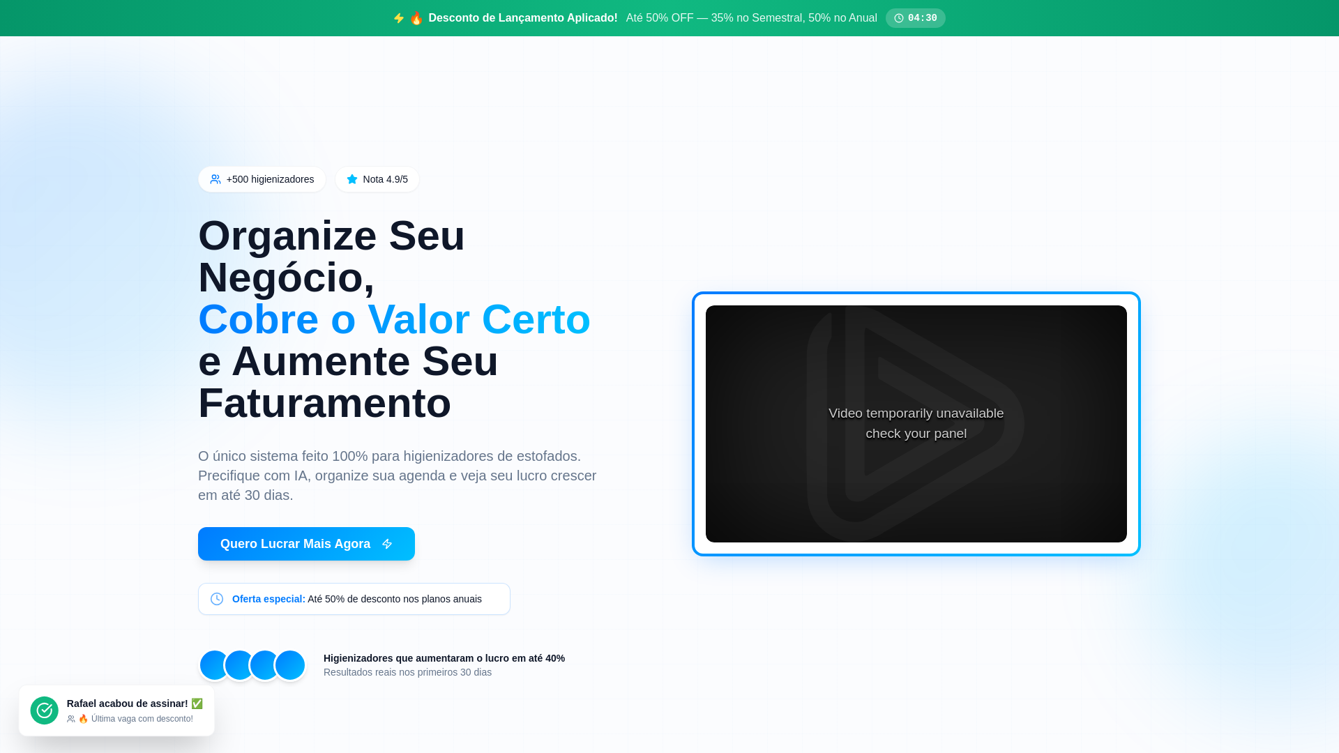 website screenshot of https://sosgestaoapp.com.br