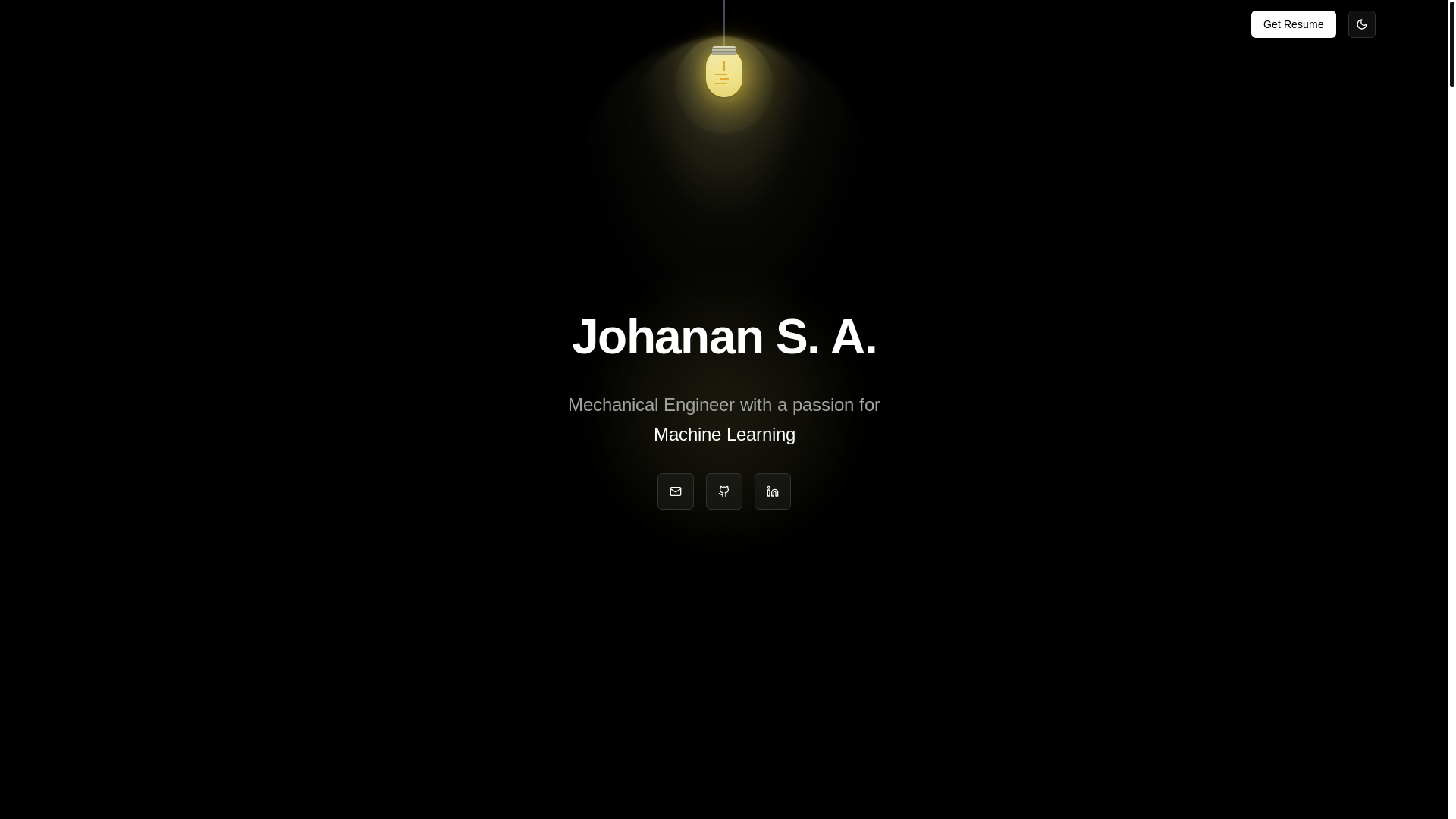website screenshot of https://johanan.tech/