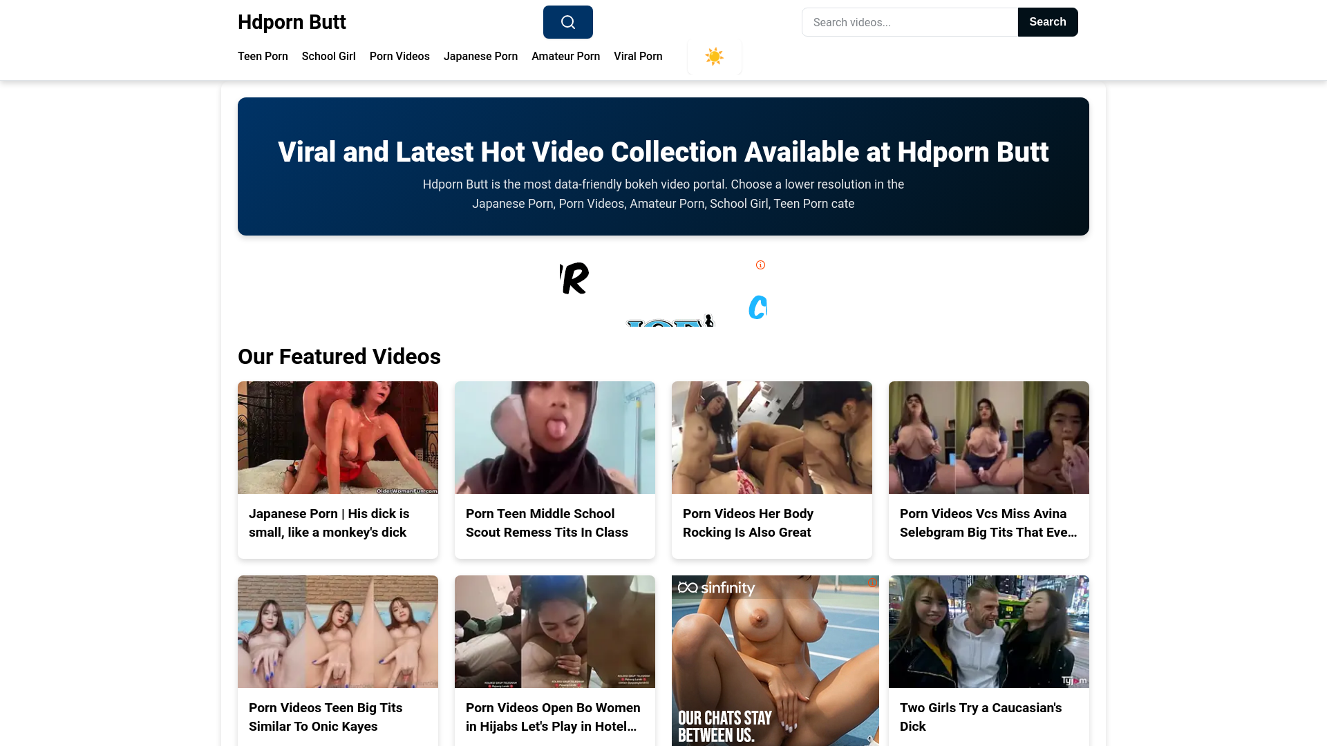 website screenshot of https://hdpornbutt.pages.dev/