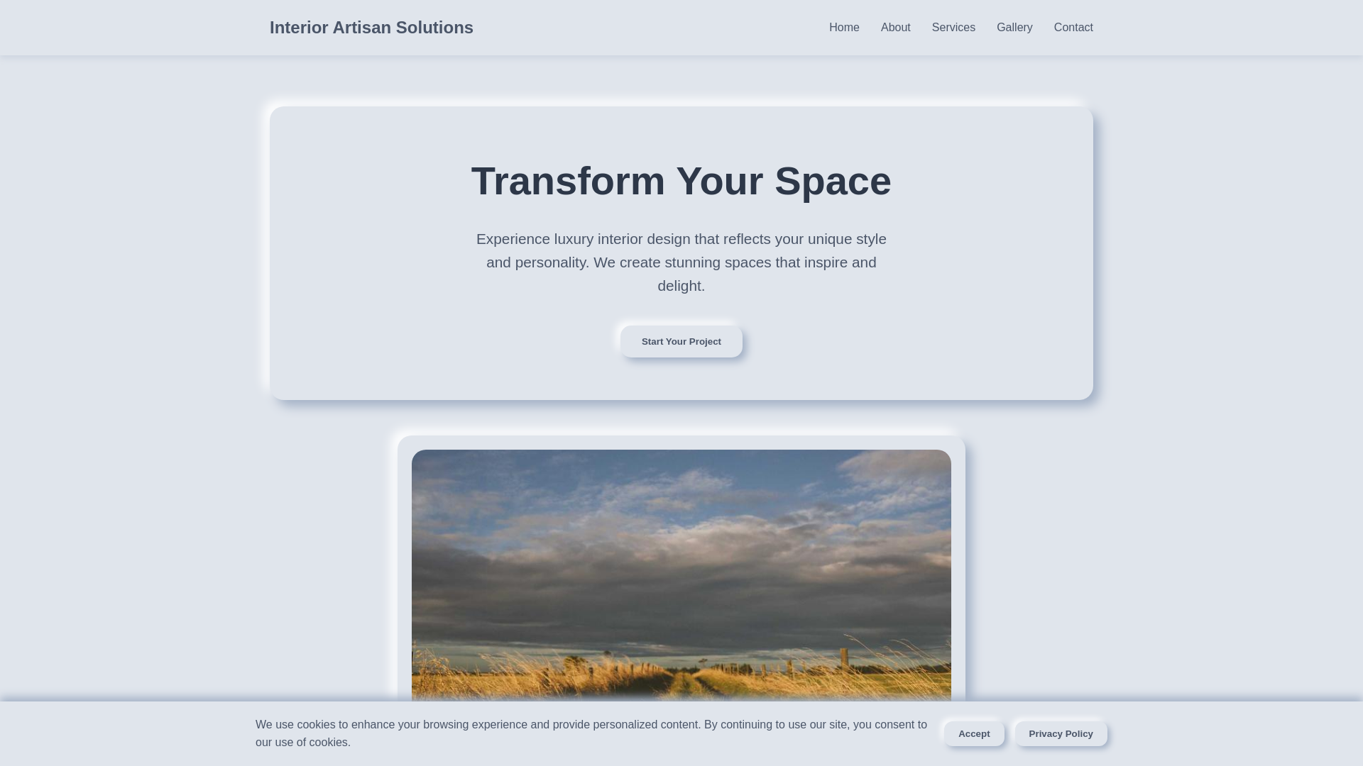 website screenshot of https://interiorartisansolutions.xyz/