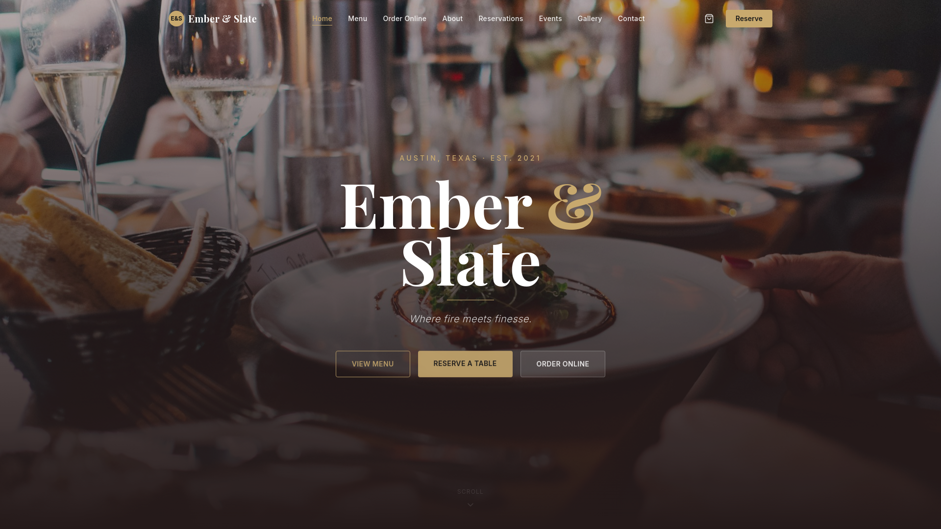 website screenshot of https://demo-restaurant-3yt.pages.dev/