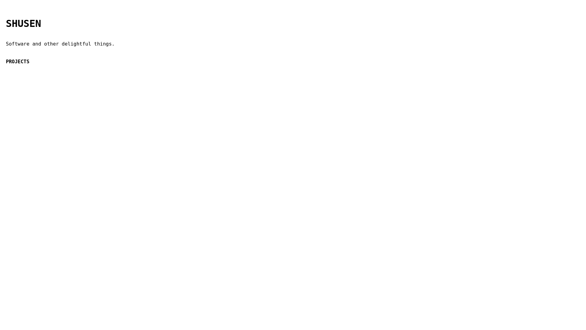 website screenshot of https://shusen-tech.pages.dev/