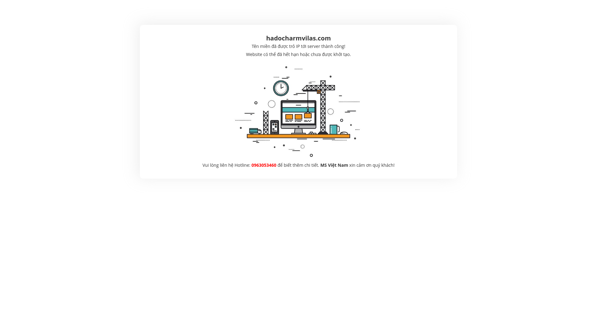 website screenshot of https://hadocharmvilas.com/