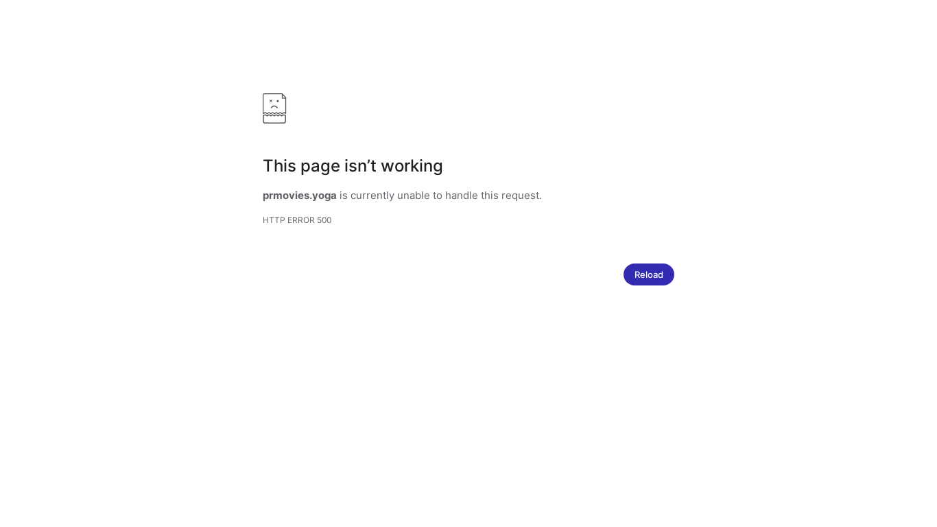 website screenshot of https://prmovies.yoga/