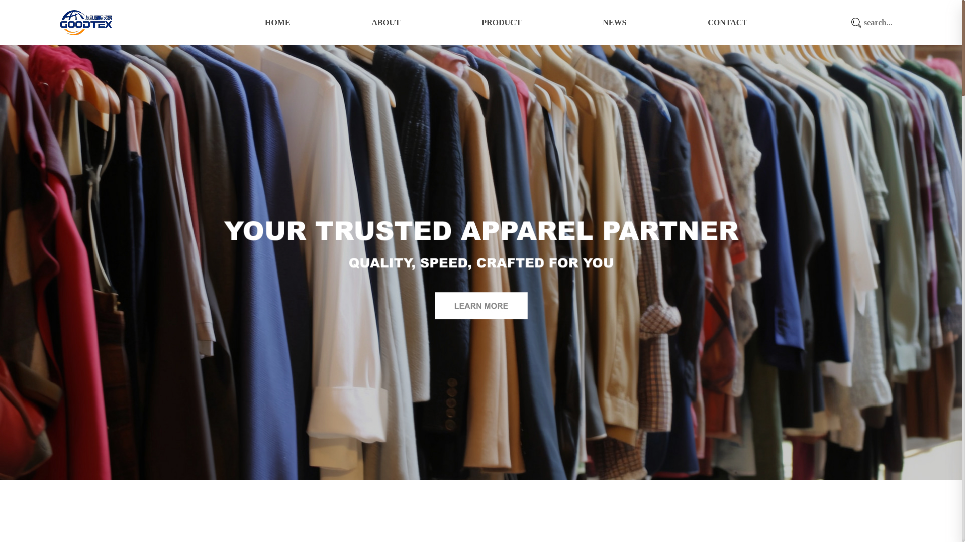 website screenshot of https://goodtexfashion.com/