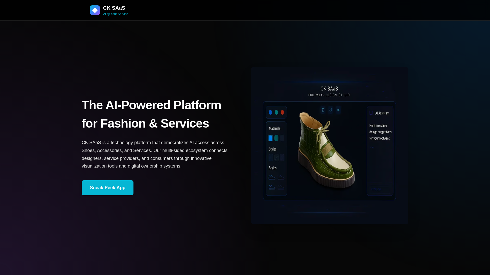 website screenshot of https://ck-saas-website.pages.dev/